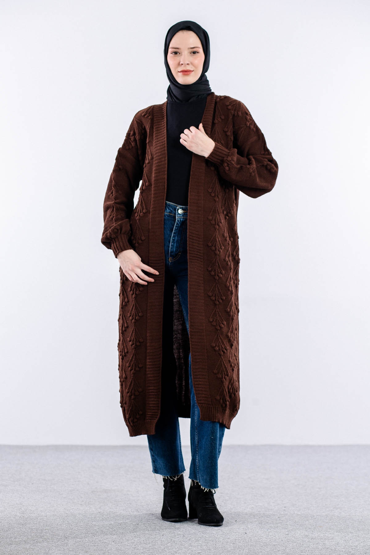 2893 Kirazli Hirka Tek - Kahve - 2