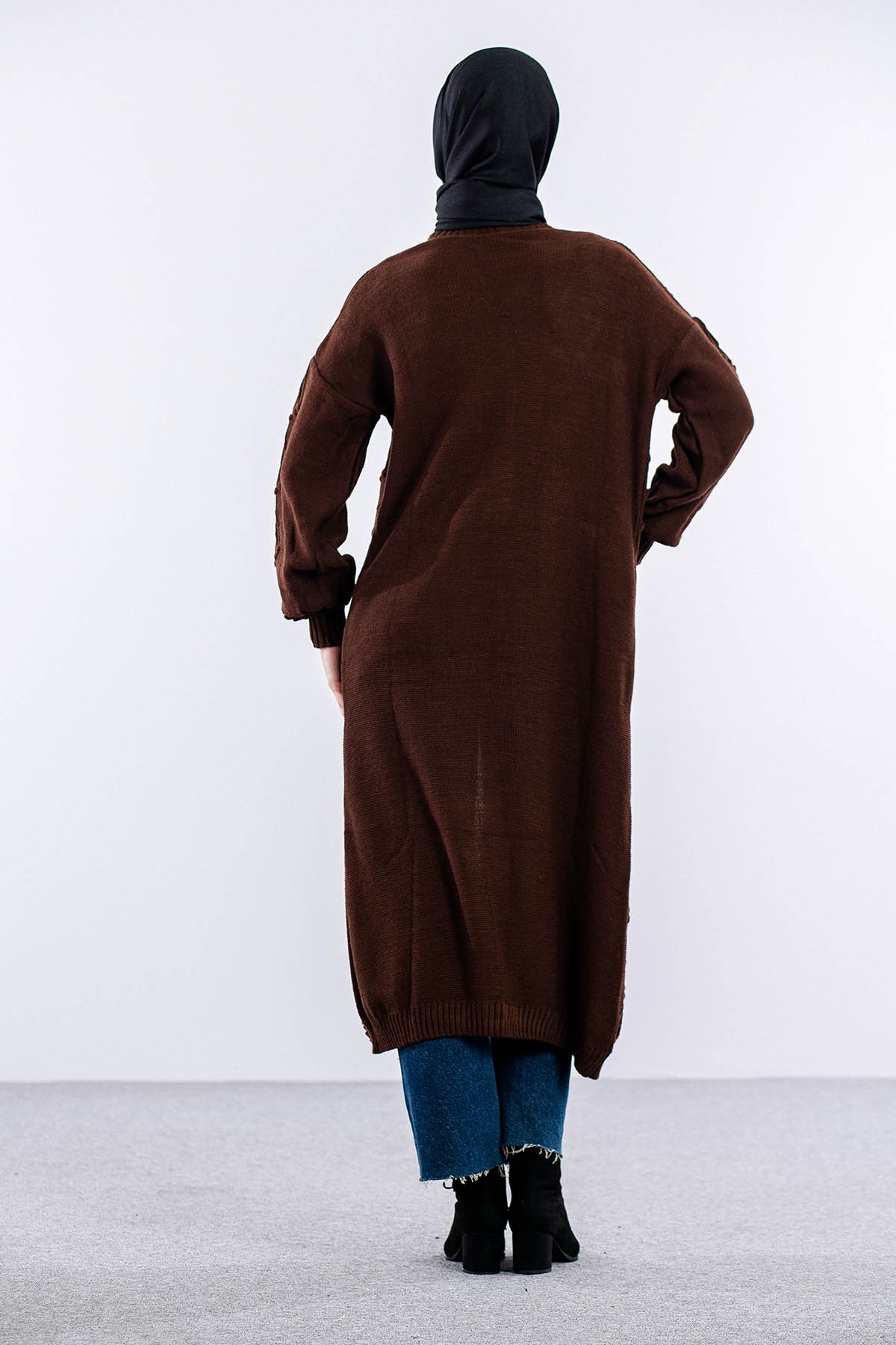 2893 Kirazli Hirka Tek - Kahve - 5