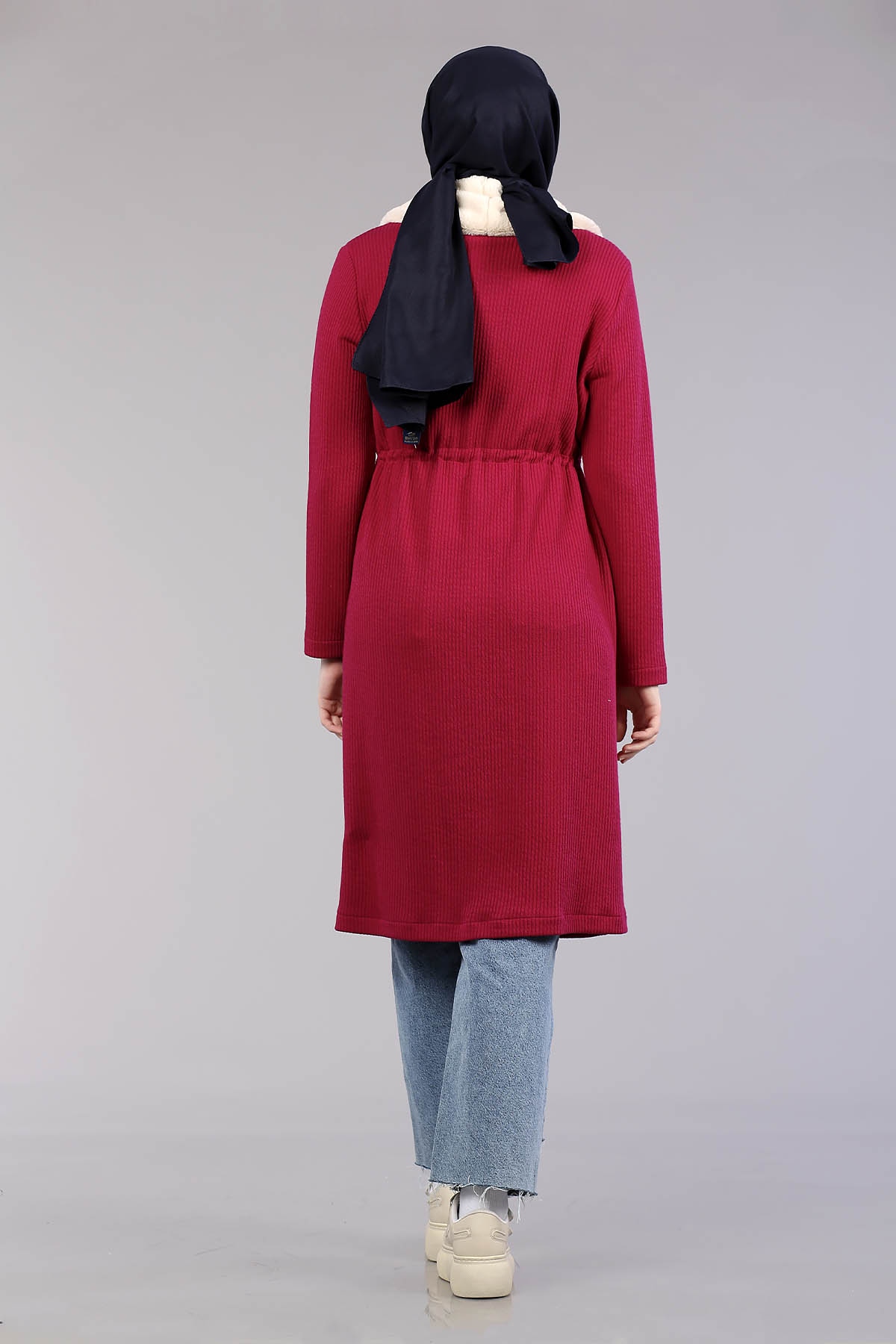 28948 Peluş Yaka Hirka Tek - Orkide Cicek - 4