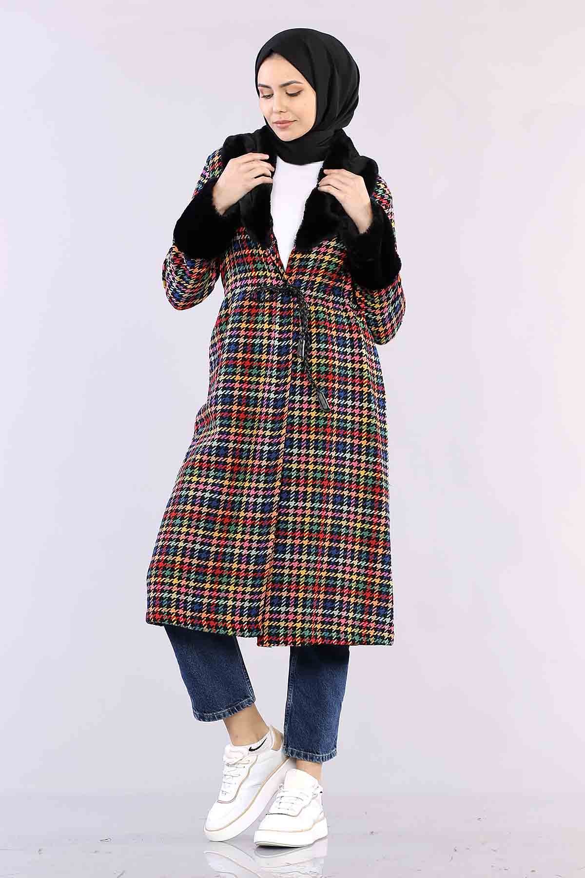 28962 Ekose Kurklu Kap S-m-l - Siyah - 1