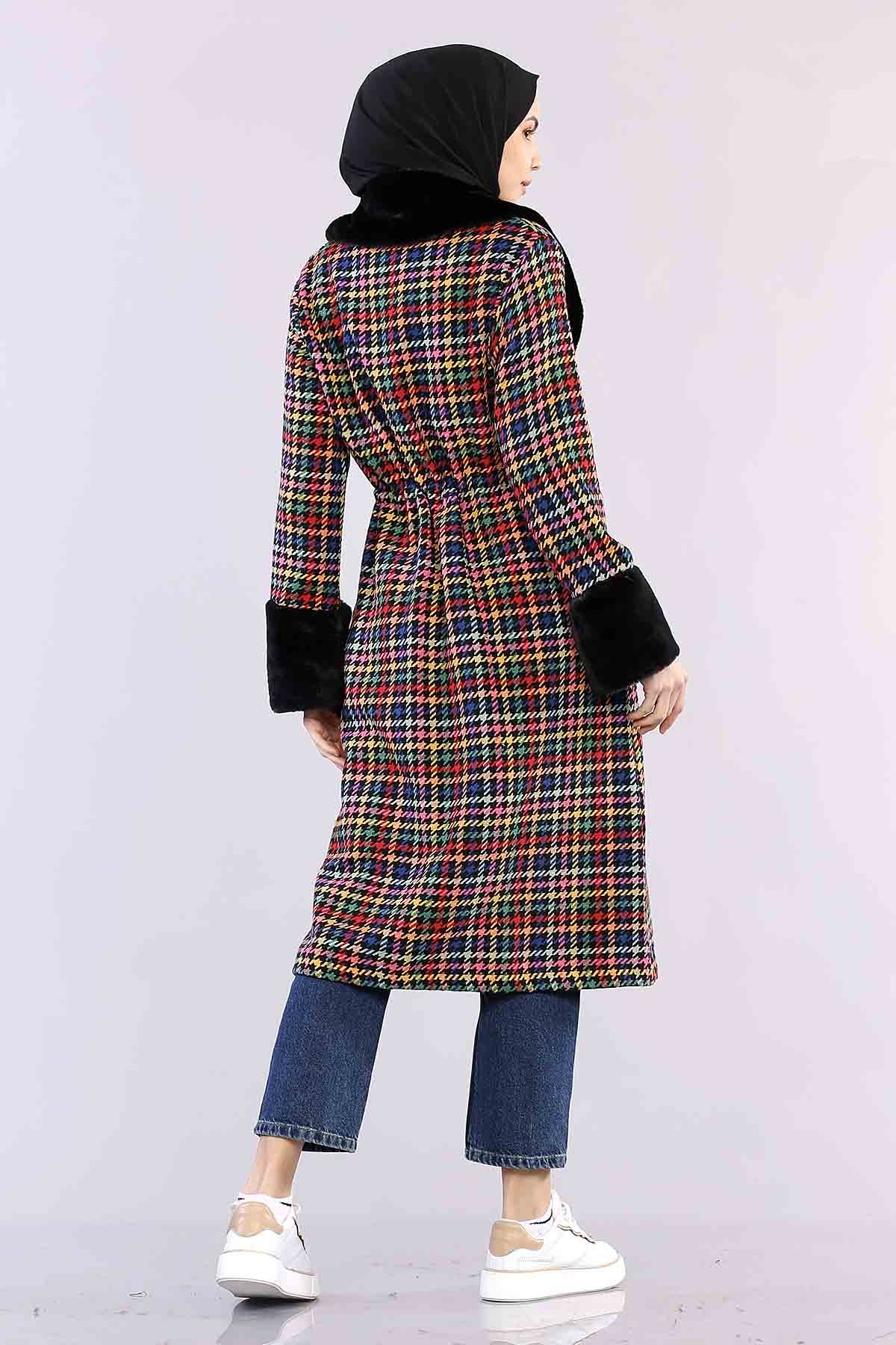 28962 Ekose Kurklu Kap S-m-l - Siyah - 5