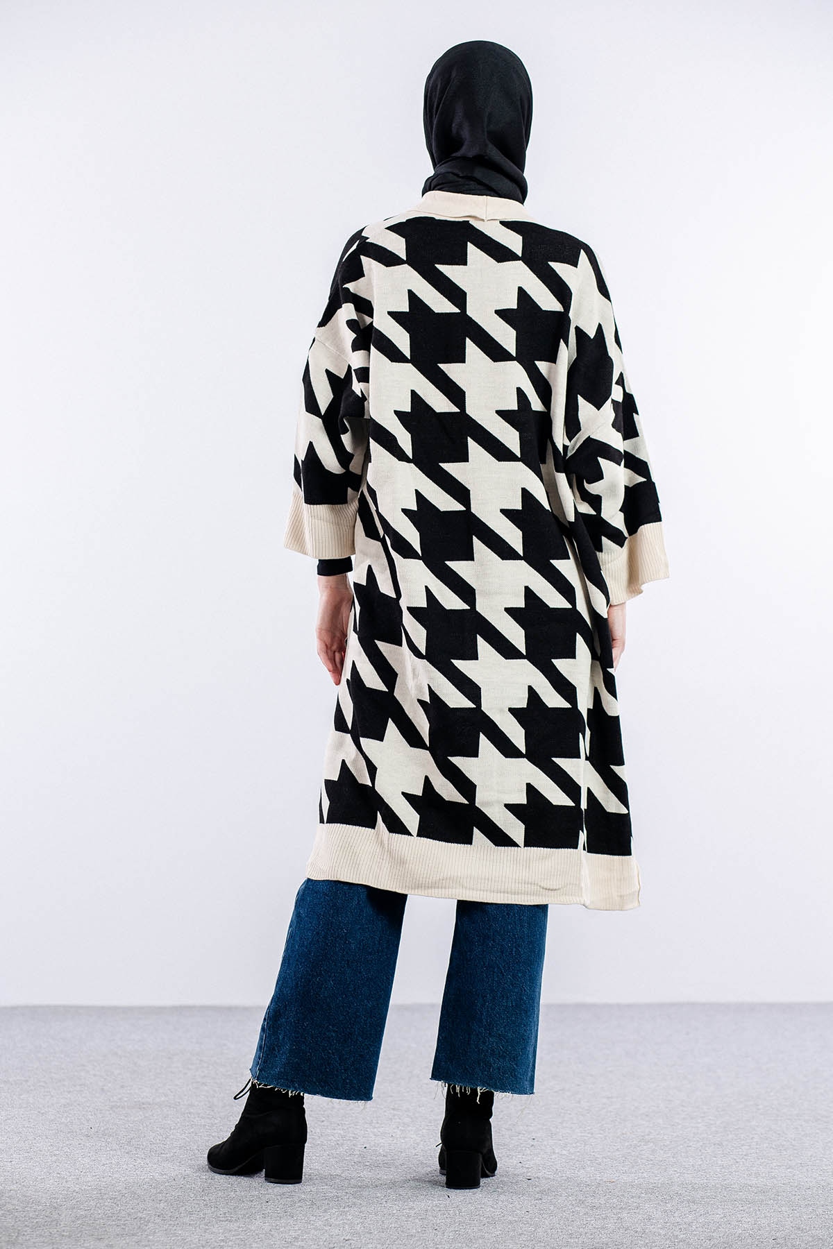 29011 Triko Hirka Tek Kz - Acik Bej-siyah - 4