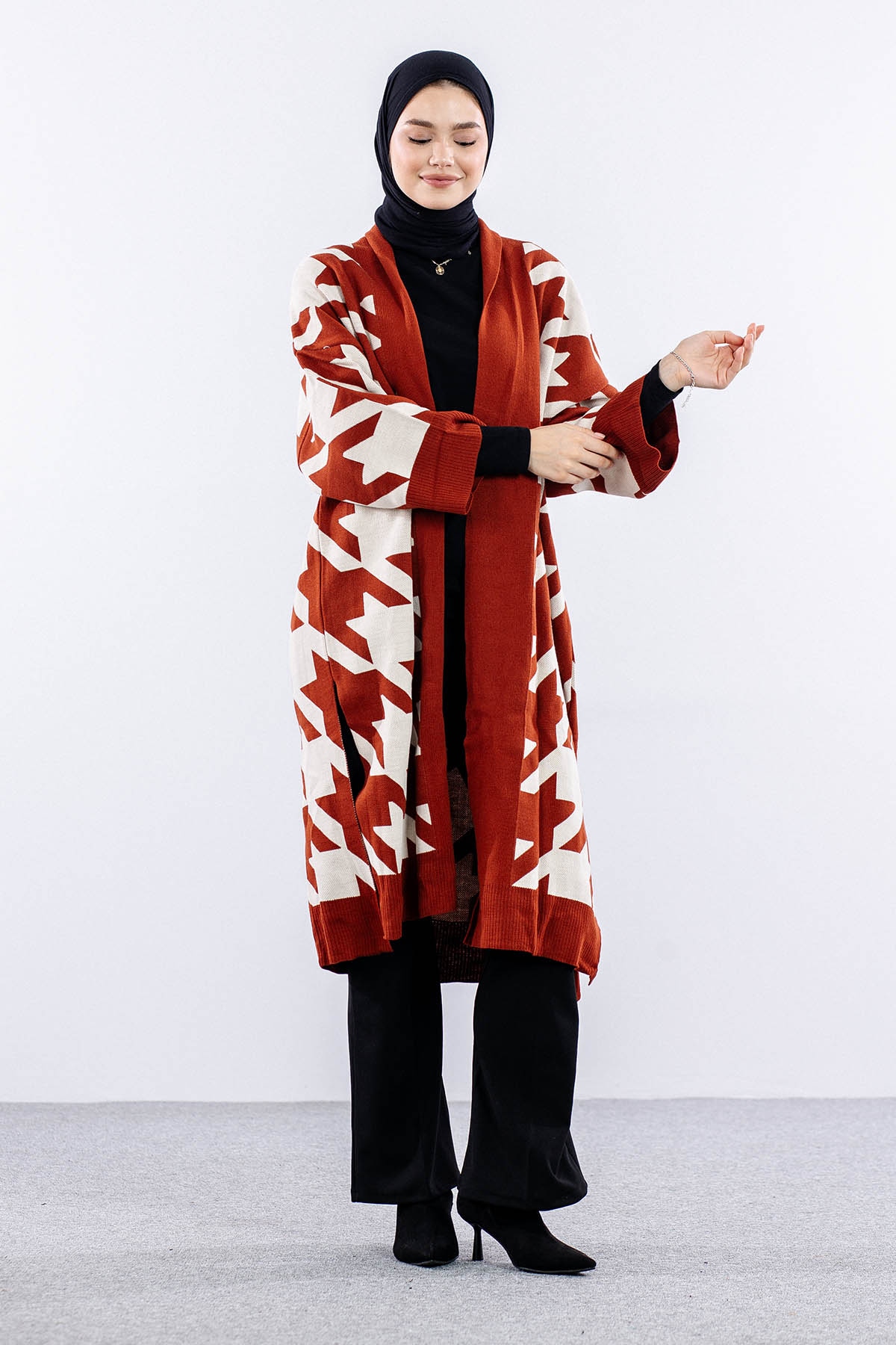 29011 Triko Hirka Tek Kz - Koyu Taba - A_bej - 2