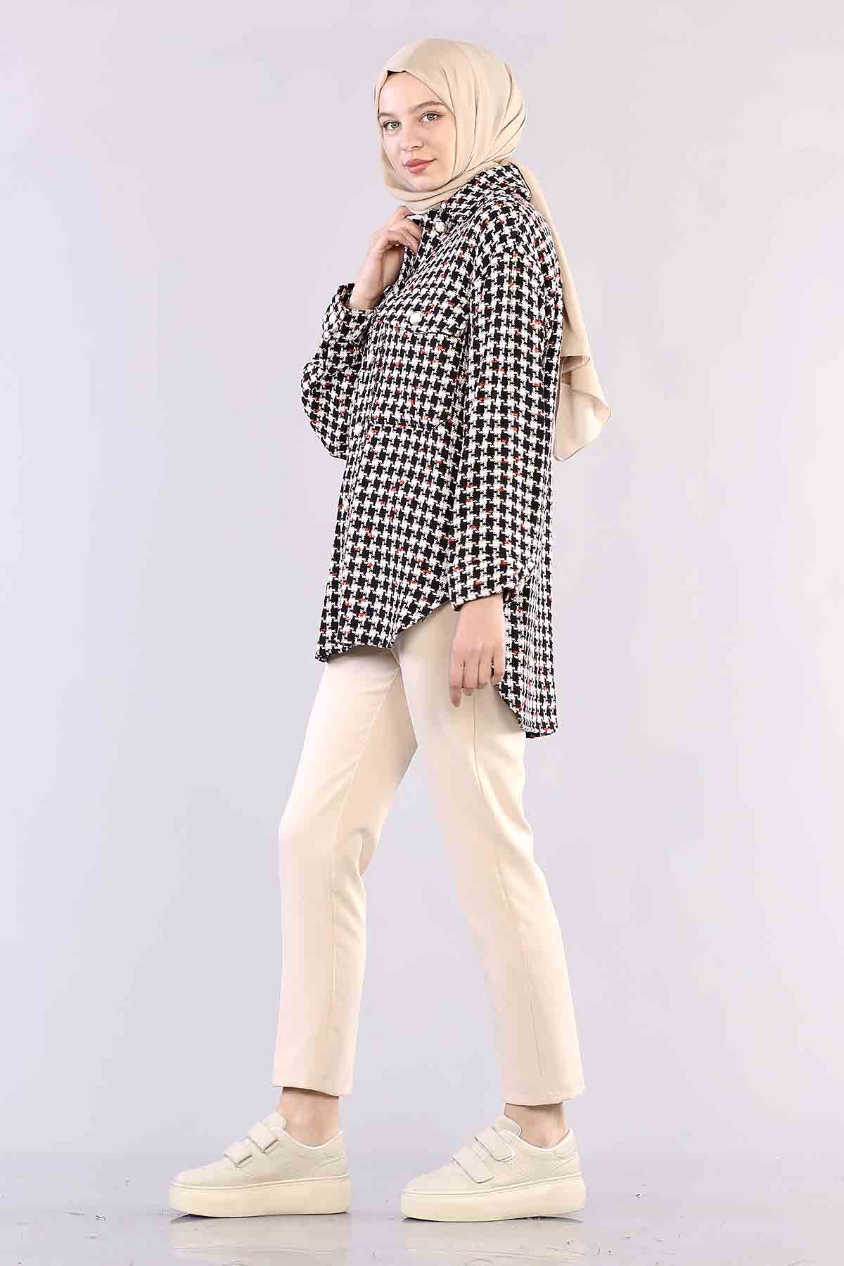 29099 Kzyg Chanel Gömlek Tek - Orange - 3