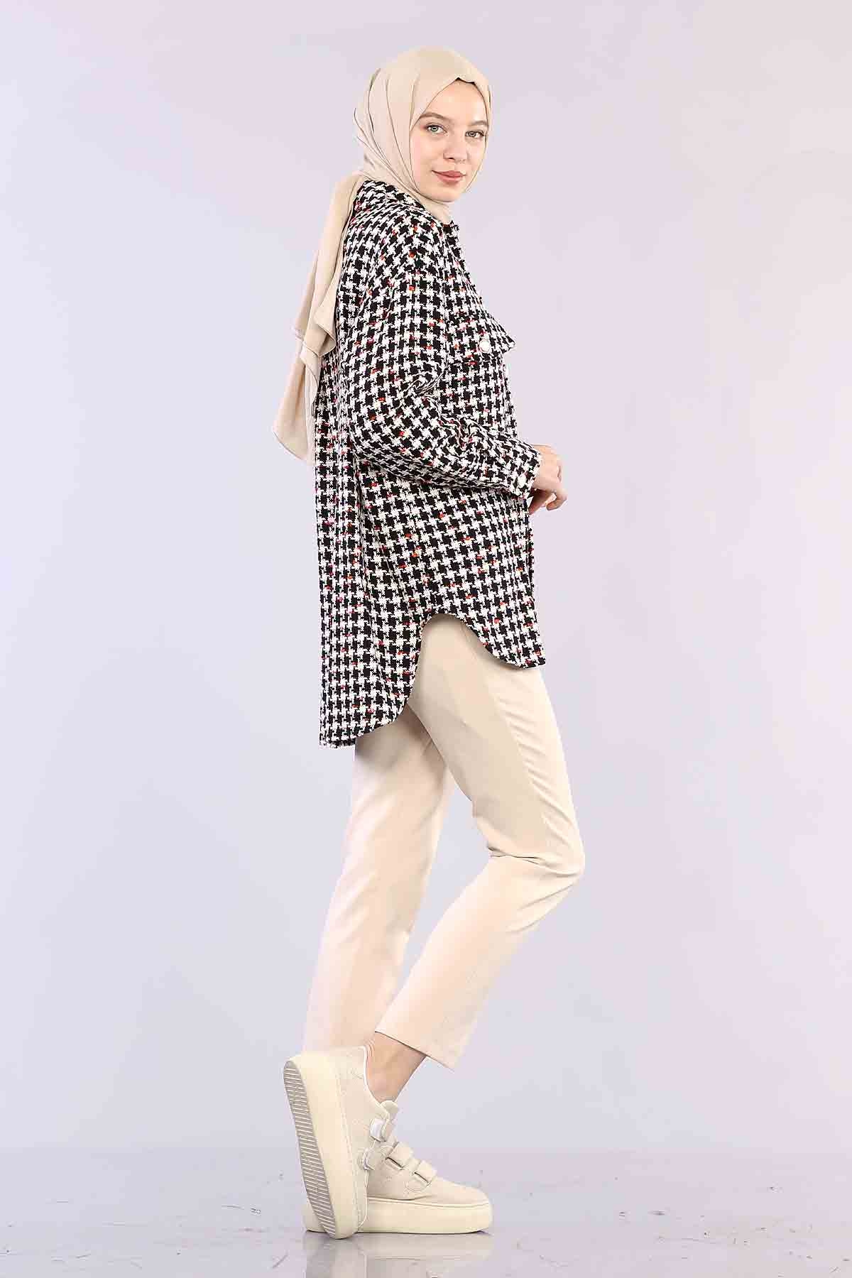 29099 Kzyg Chanel Gömlek Tek - Orange - 4