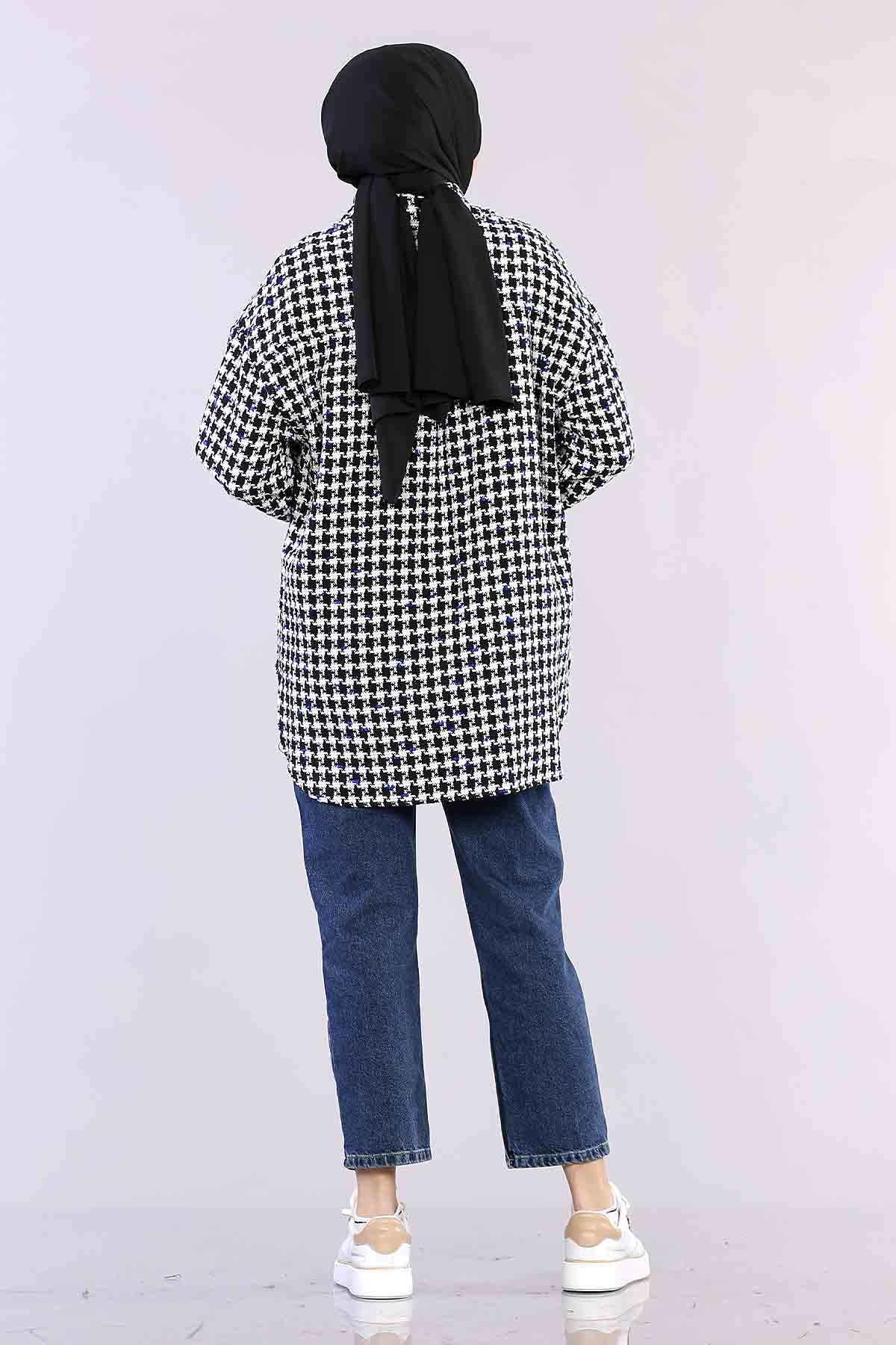 29099 Kzyg Chanel Gömlek Tek - Sax - 5