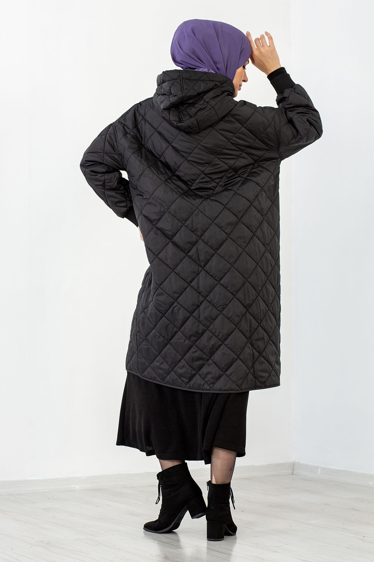 29195 Kapitone Kap Tek - Siyah - 5