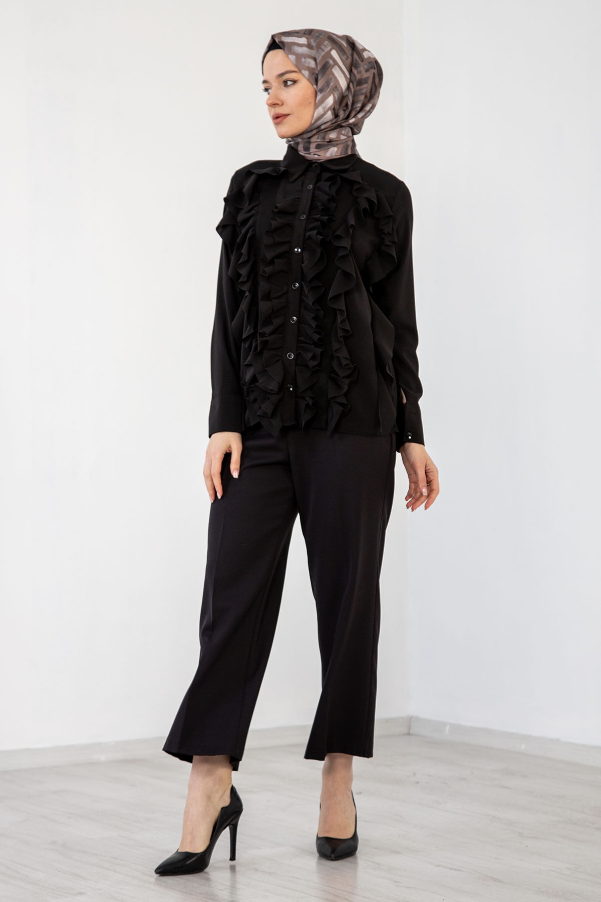 2927-00 Bluz 38-42 Frfr - Siyah - 3