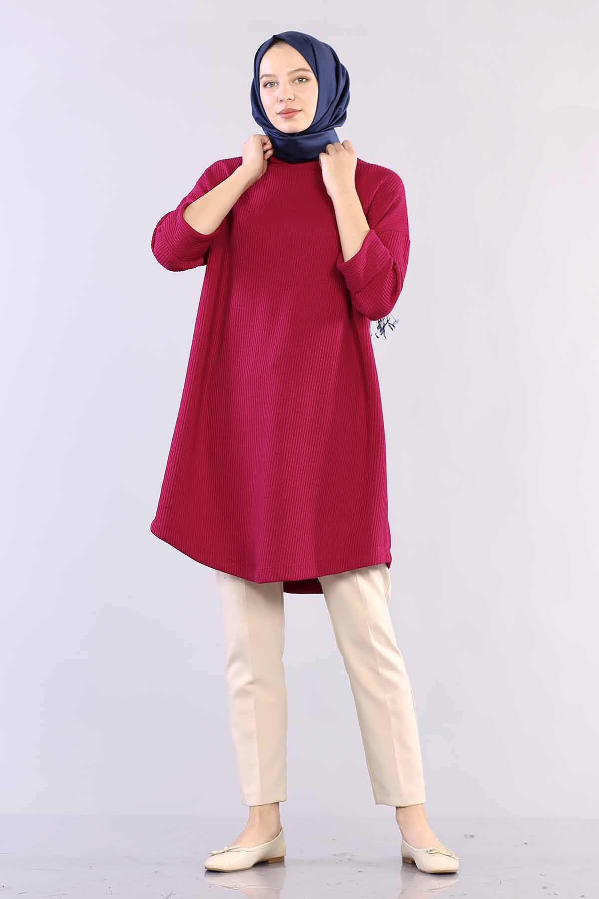 29304 Kol Duble Tunik Tek - Orkide Cicek - 2