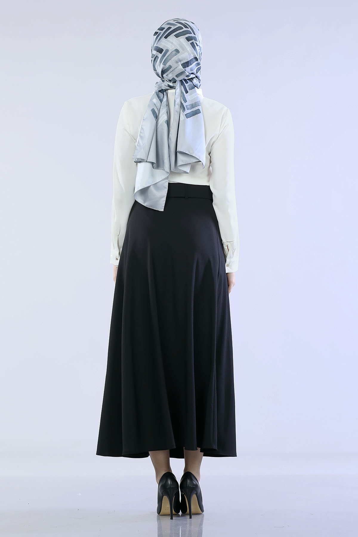 2986 Kloş Etek 38-46 - Siyah - 4