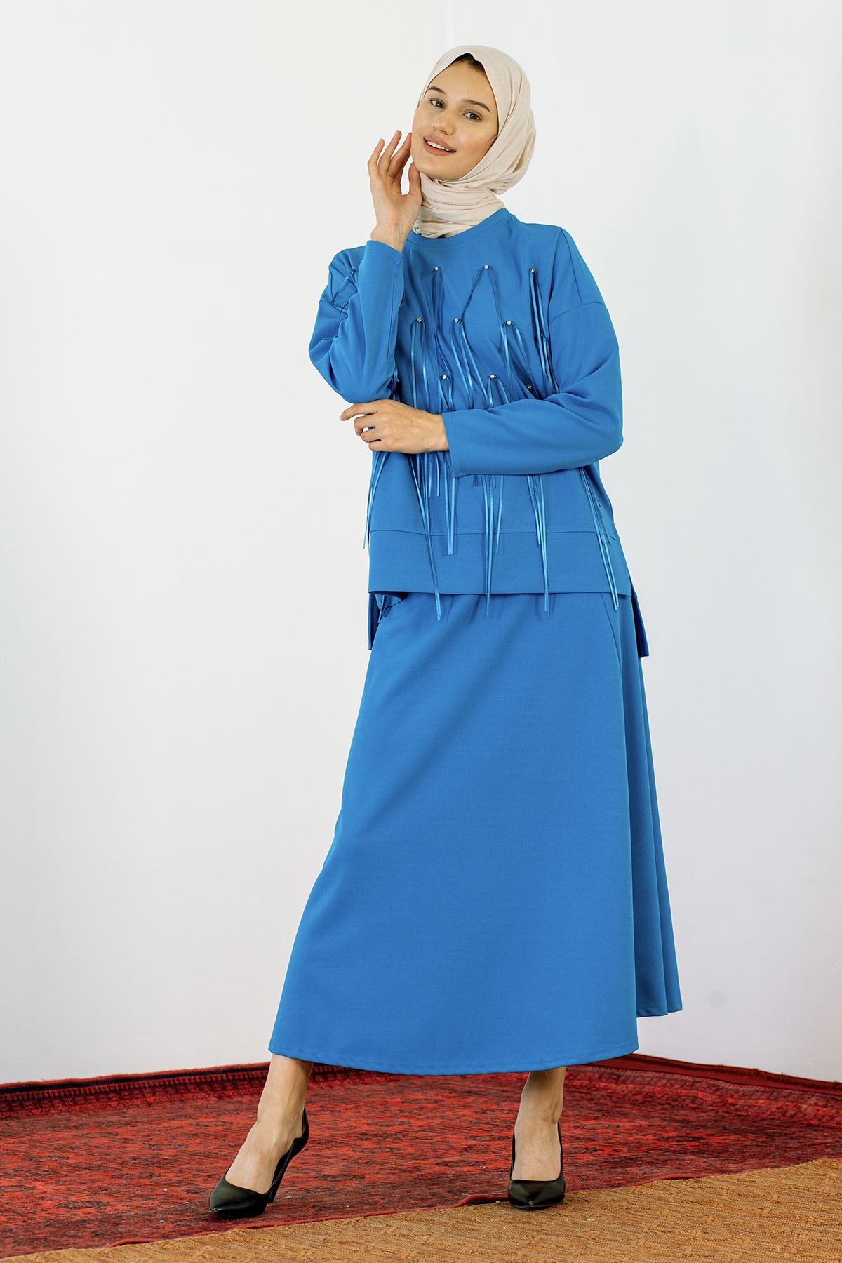 29976 Takim S-m-l Kurdela - Mavi - 1