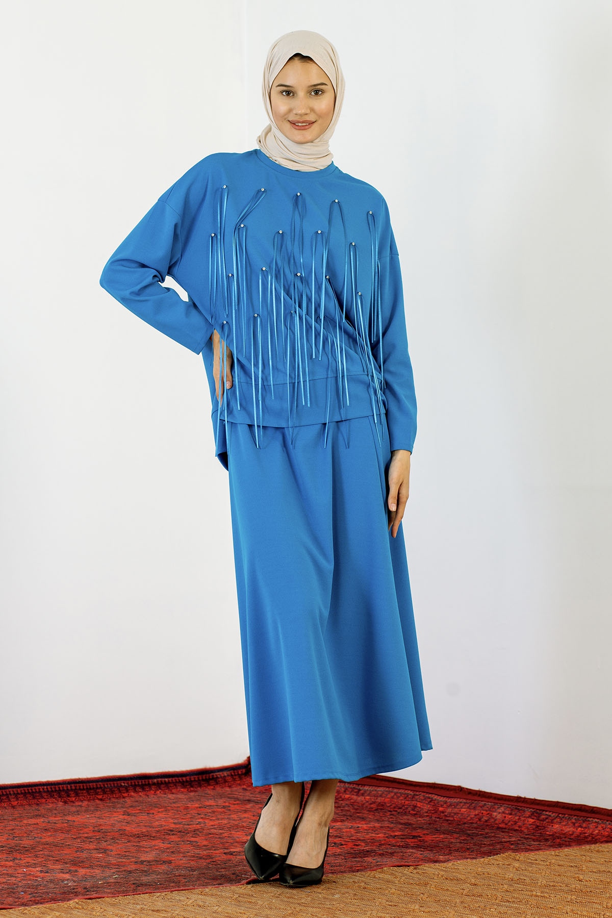 29976 Takim S-m-l Kurdela - Mavi - 2