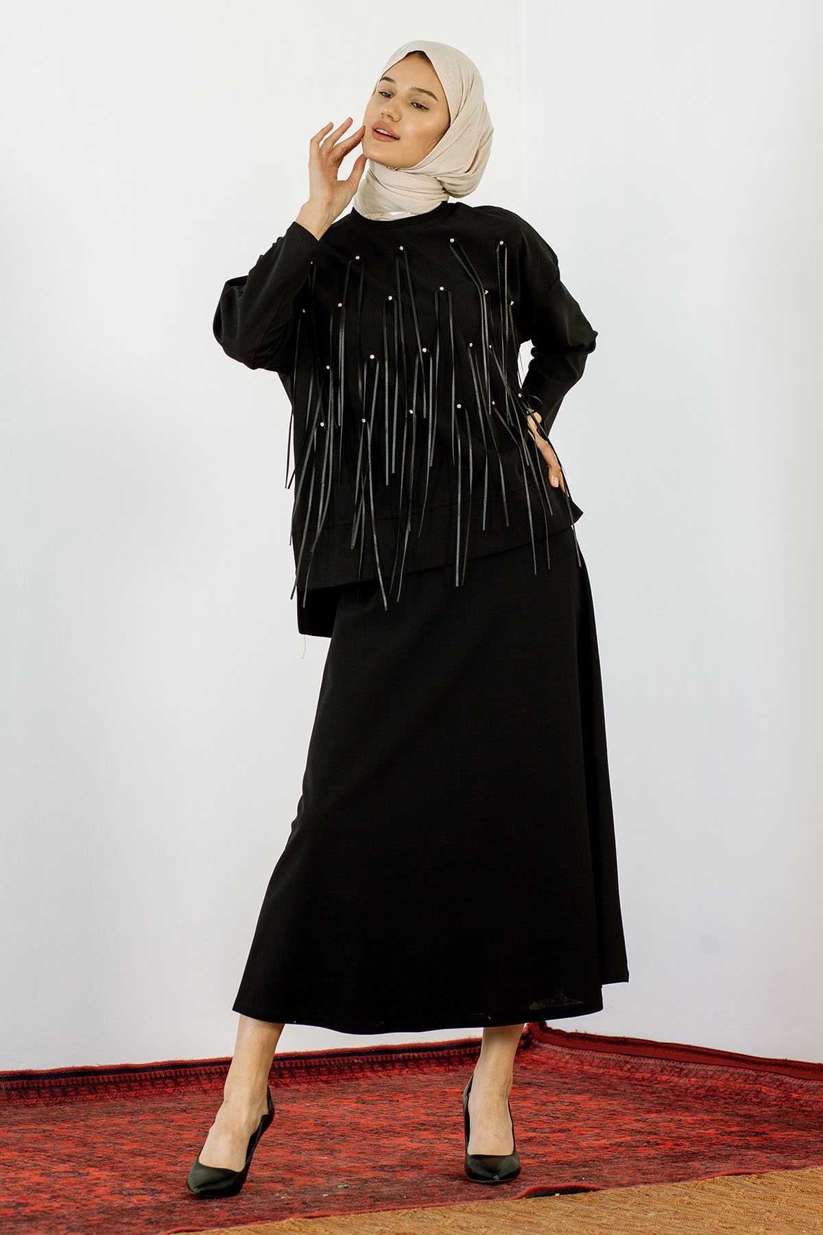 29976 Takim S-m-l Kurdela - Siyah - 1