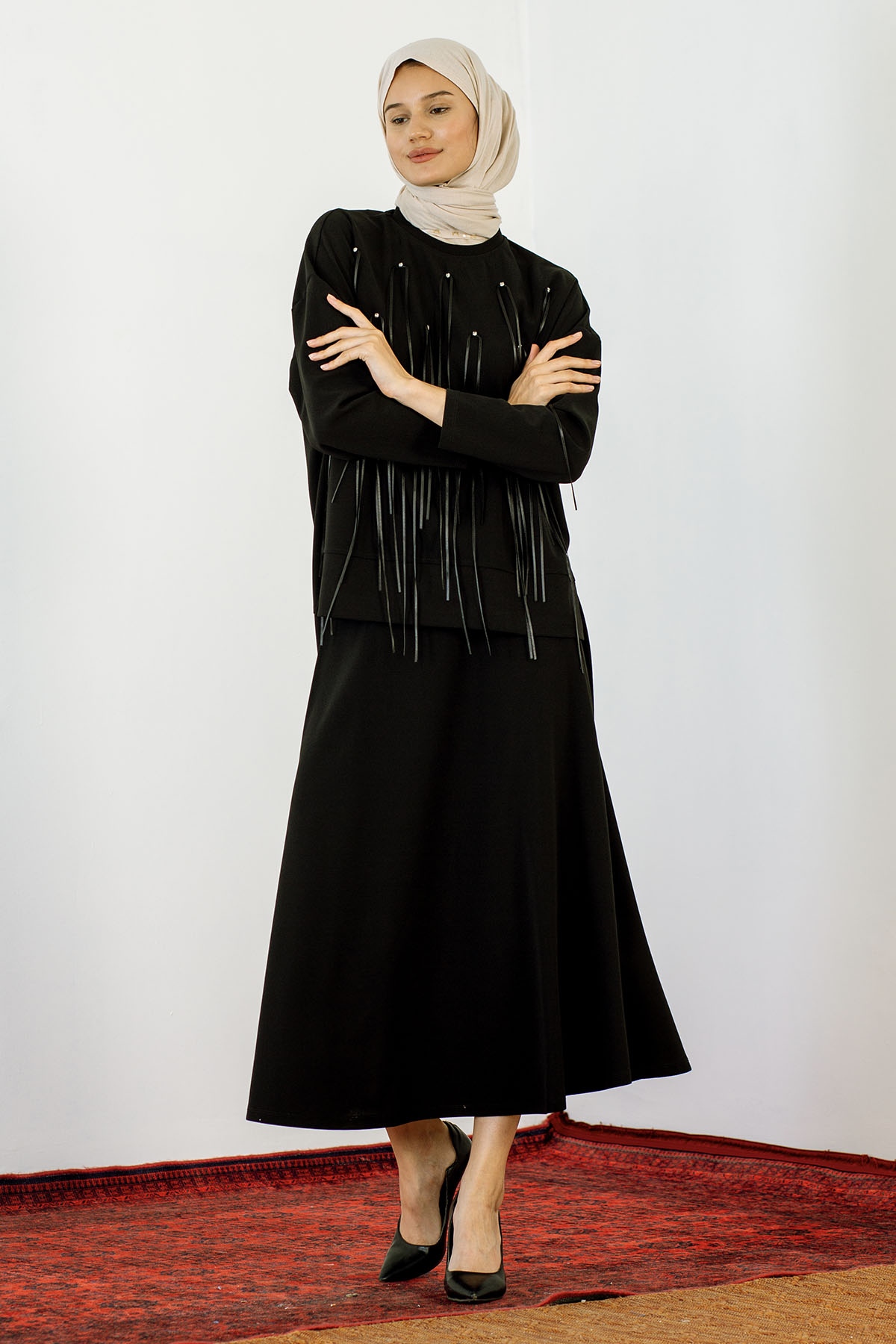 29976 Takim S-m-l Kurdela - Siyah - 2