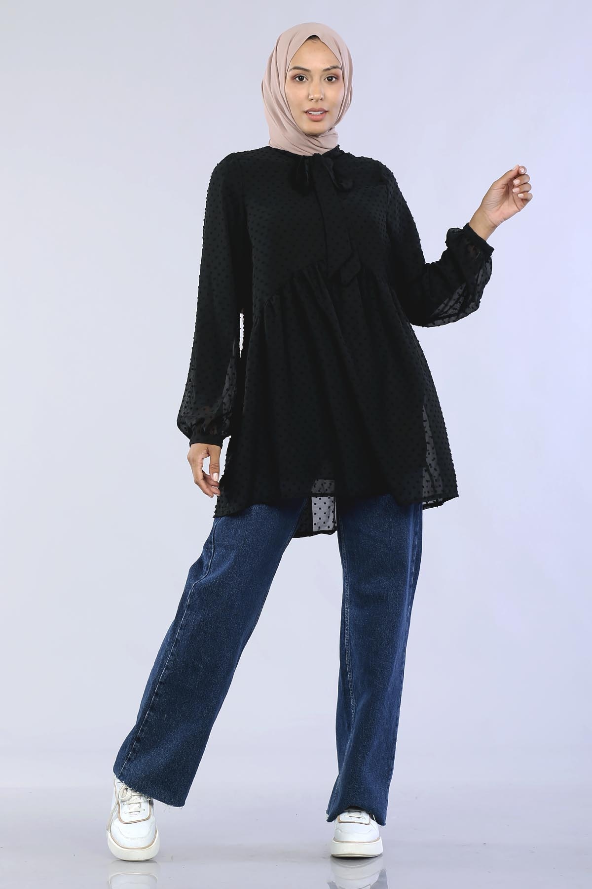 30015 şfn Flar Tunik S-xl - Siyah - 1