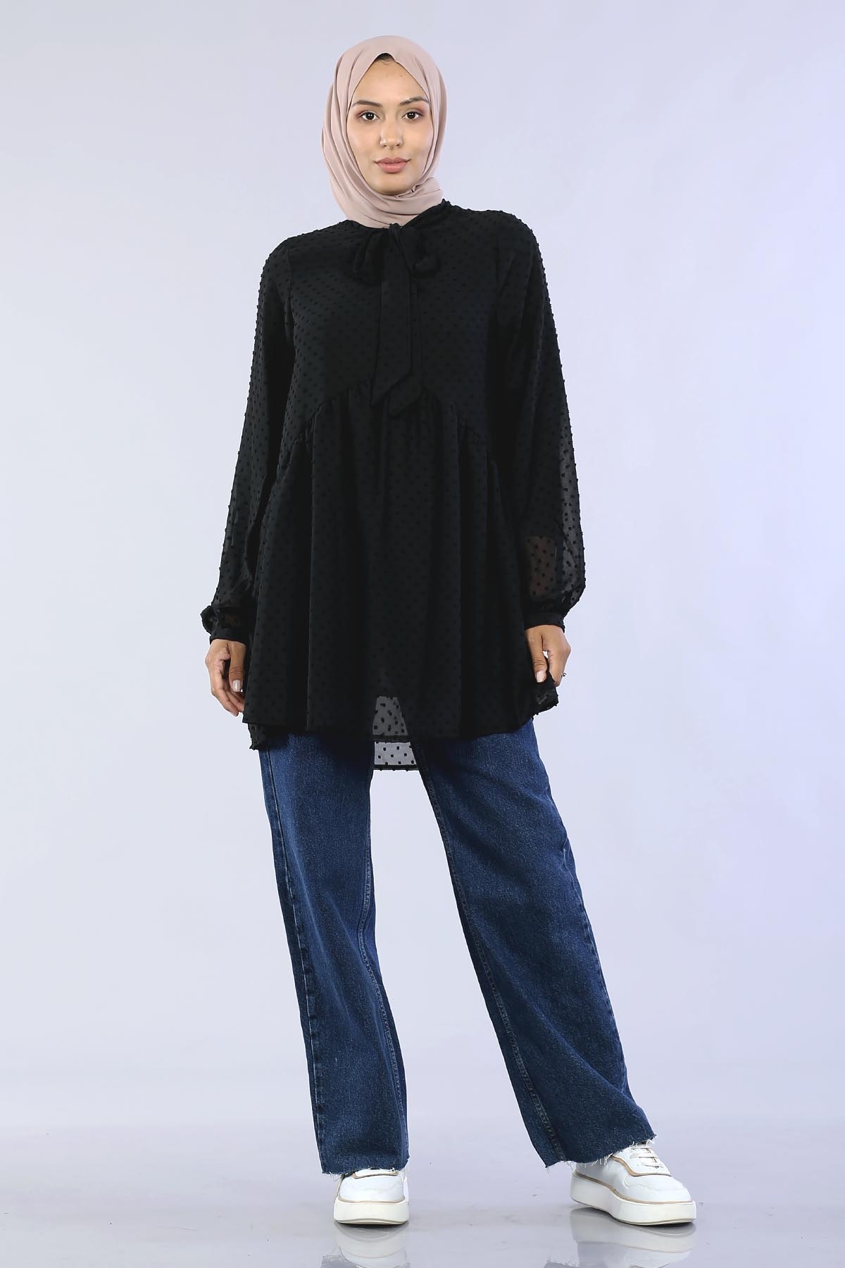 30015 şfn Flar Tunik S-xl - Siyah - 2