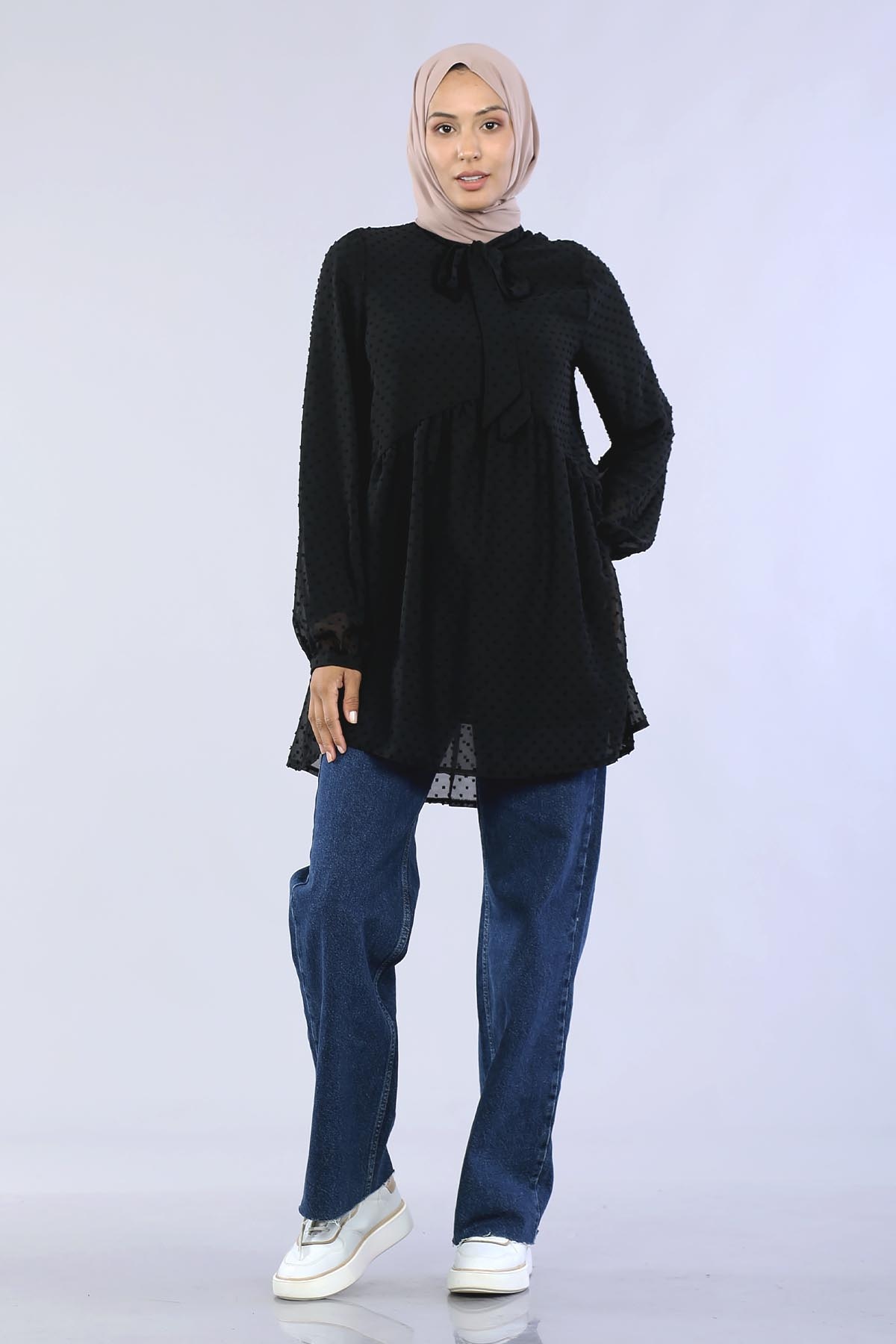 30015 şfn Flar Tunik S-xl - Siyah - 3