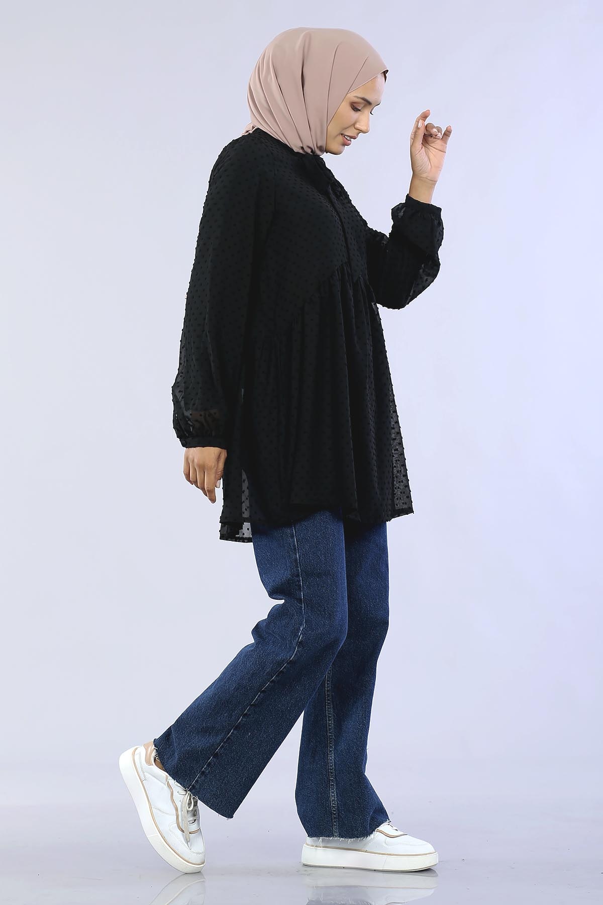 30015 şfn Flar Tunik S-xl - Siyah - 4