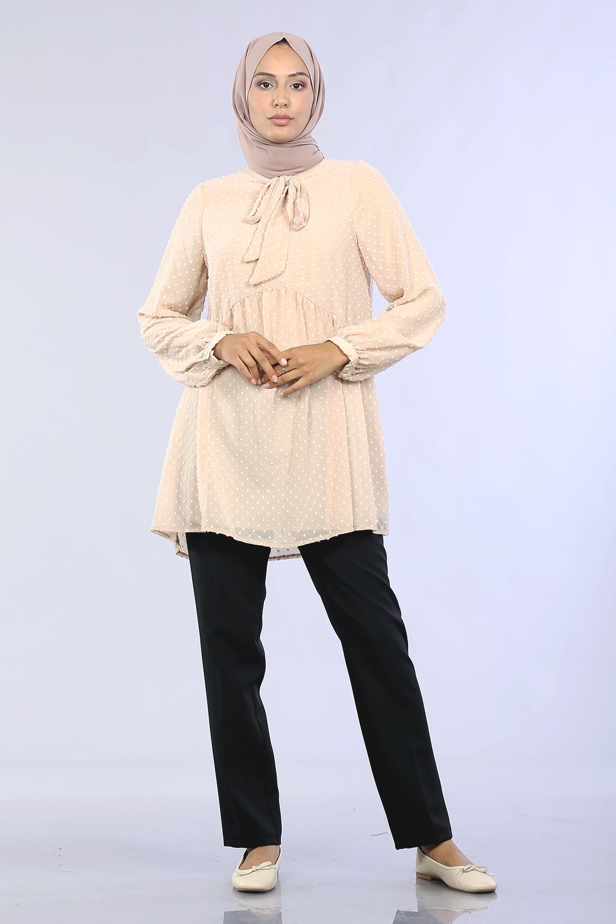 30015 şfn Flar Tunik S-xl - Toprak - 2