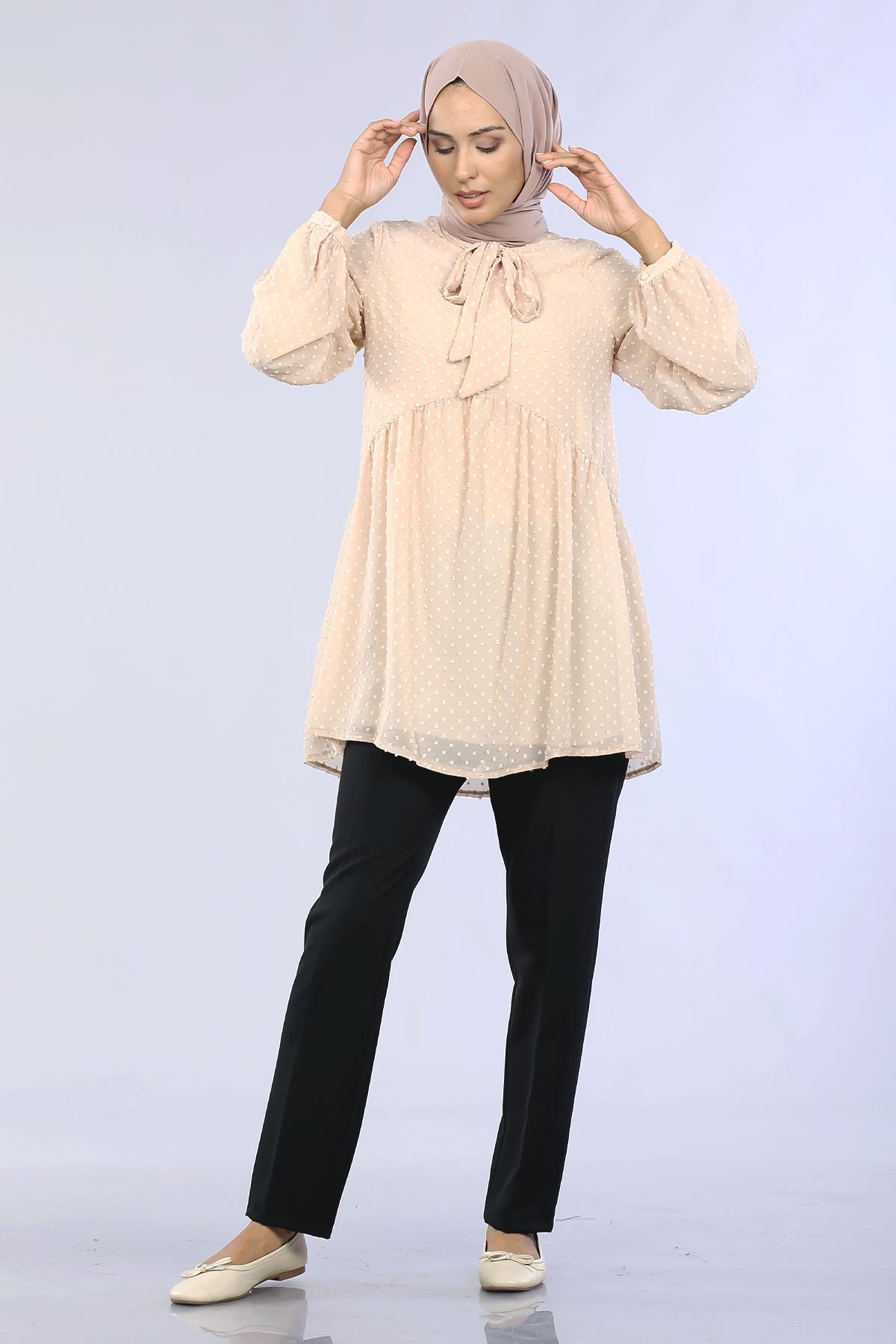 30015 şfn Flar Tunik S-xl - Toprak - 3