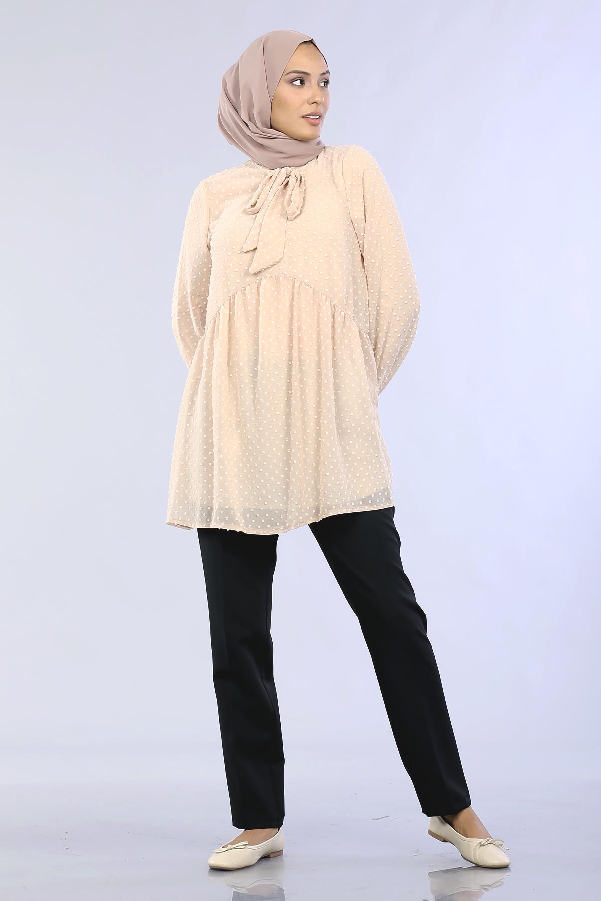 30015 şfn Flar Tunik S-xl - Toprak - 4