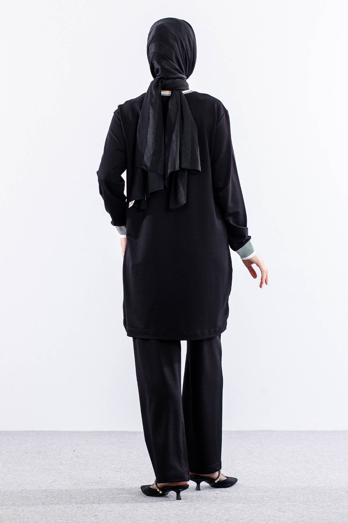 3010 Bb Takim 46-52 Boncuk Detay - Siyah - 4