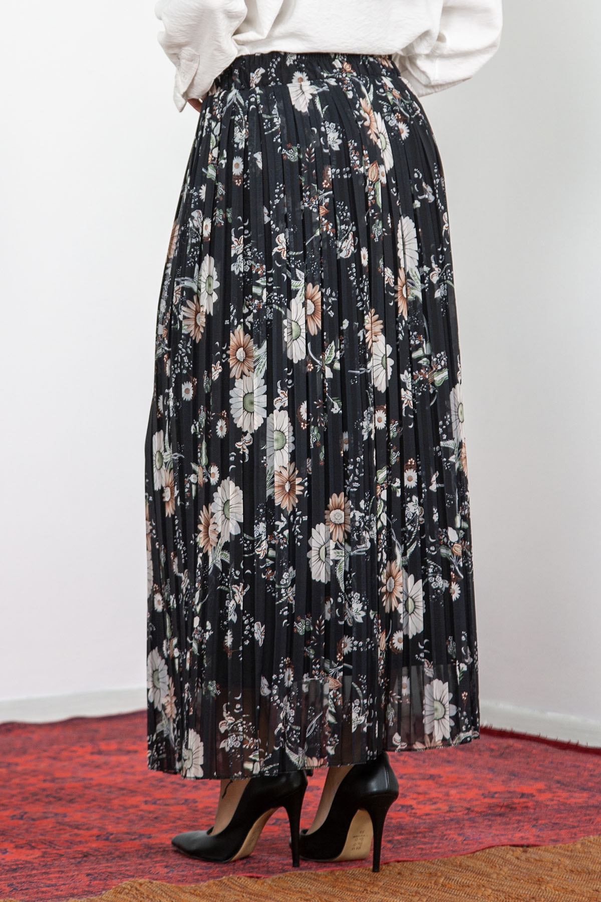 3023 Plise Etek 38-46 Pptya - Siyah - 4