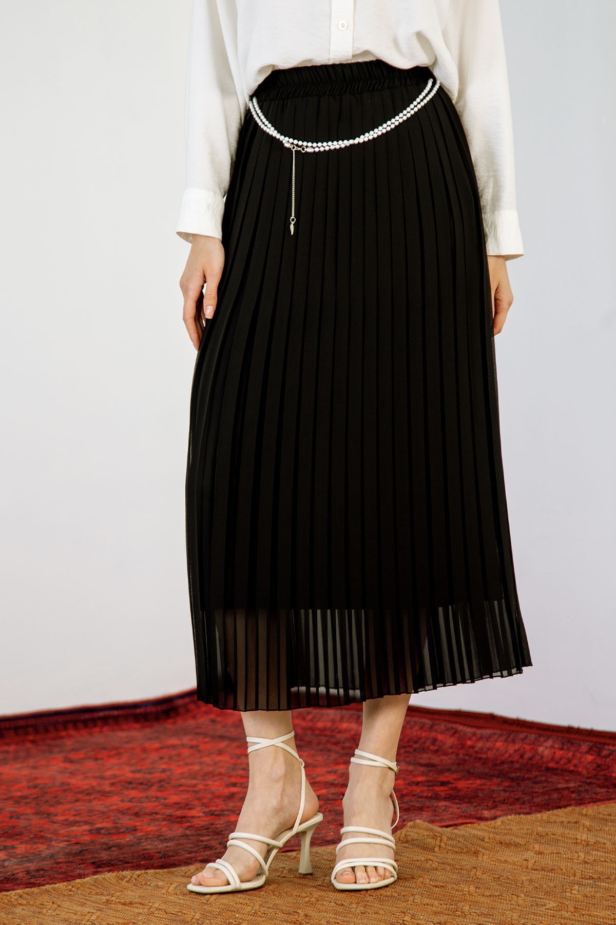 3023 şfn Etek 38-46 - Siyah - 1