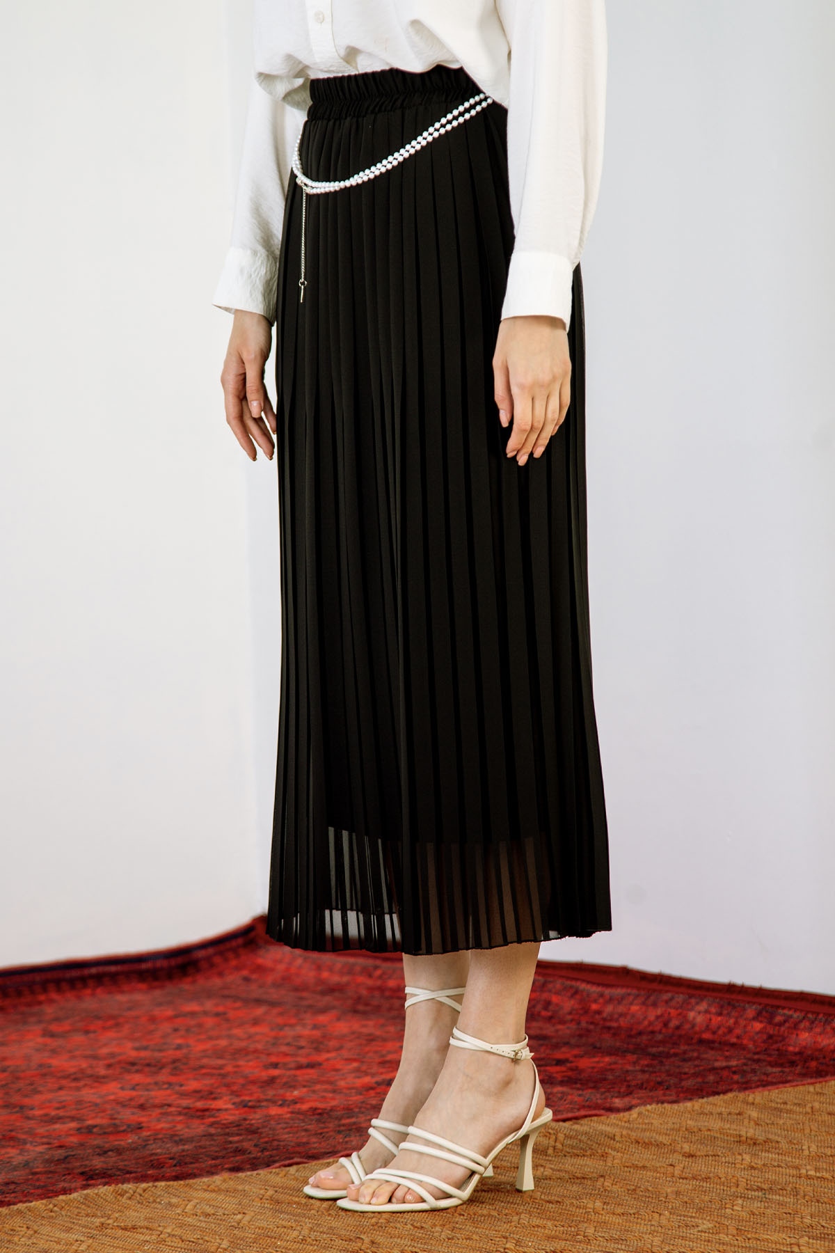 3023 şfn Etek 38-46 - Siyah - 2