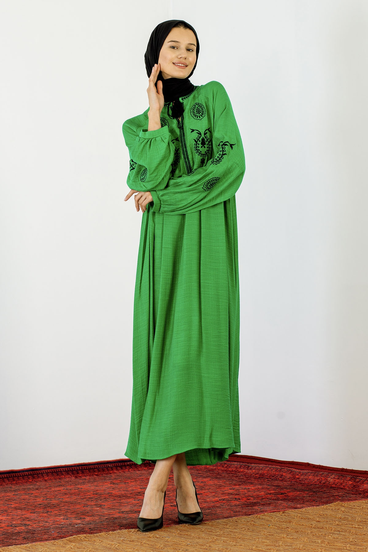 30237 Nakiş Elbise Tek - Benetton - 2