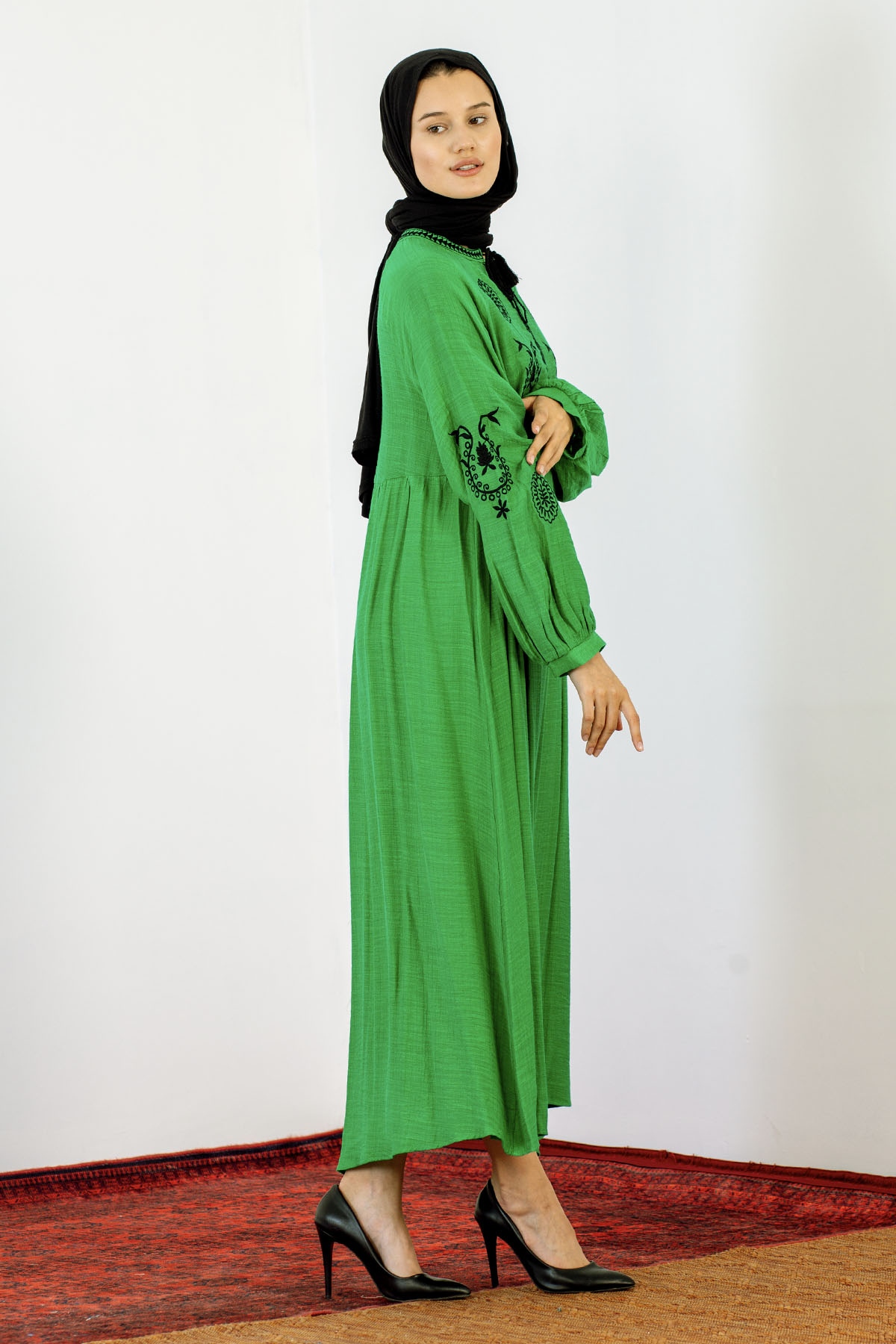 30237 Nakiş Elbise Tek - Benetton - 4