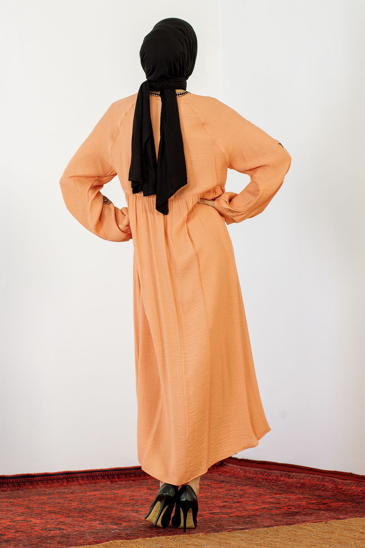 30237 Nakiş Elbise Tek - Selentic - 5