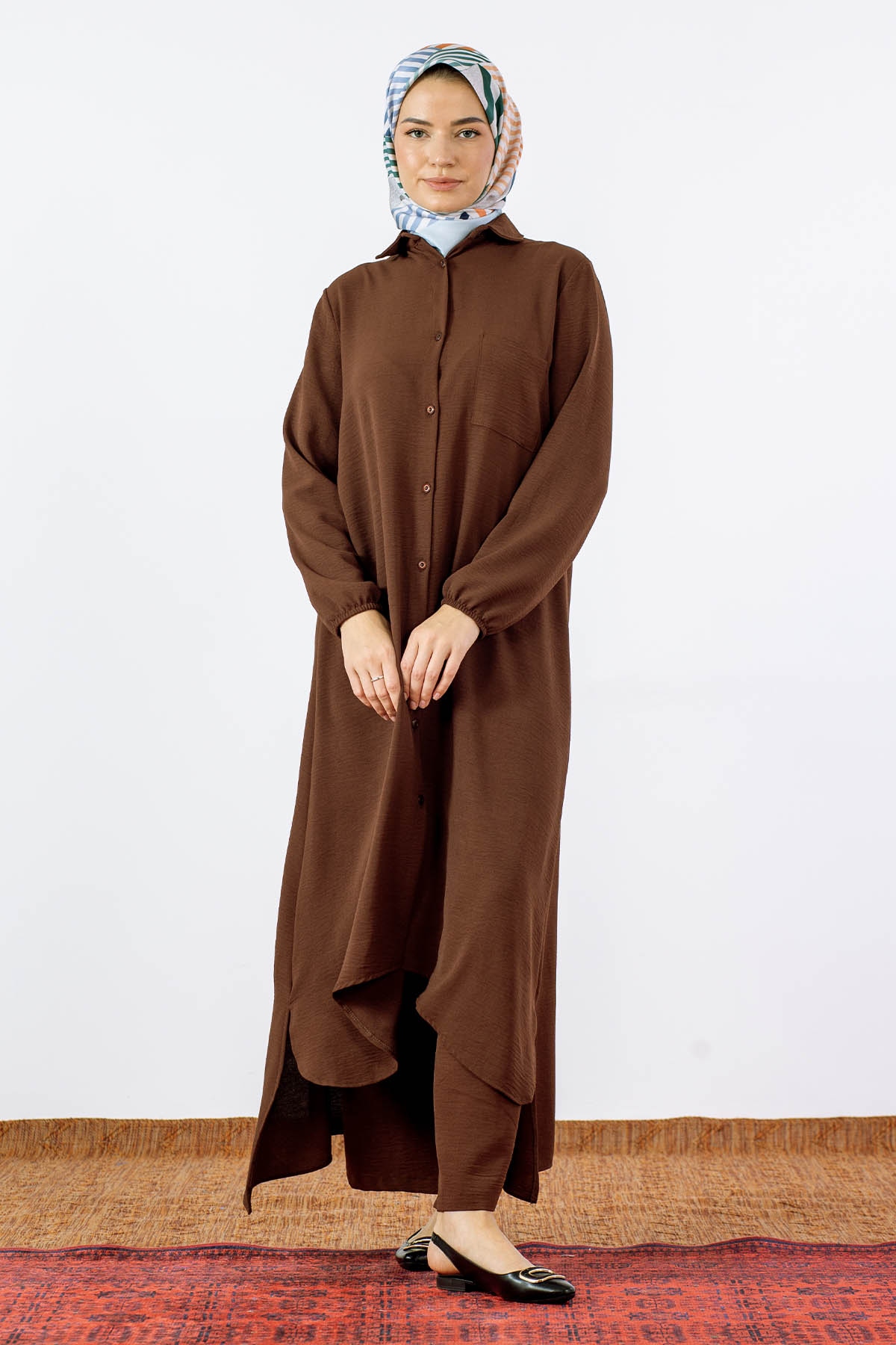 3024 Takim 38-48 - Kahve - 2