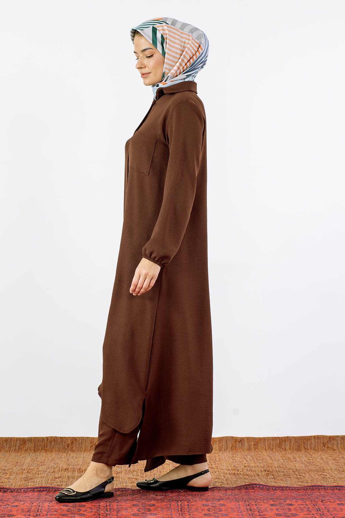 3024 Takim 38-48 - Kahve - 4