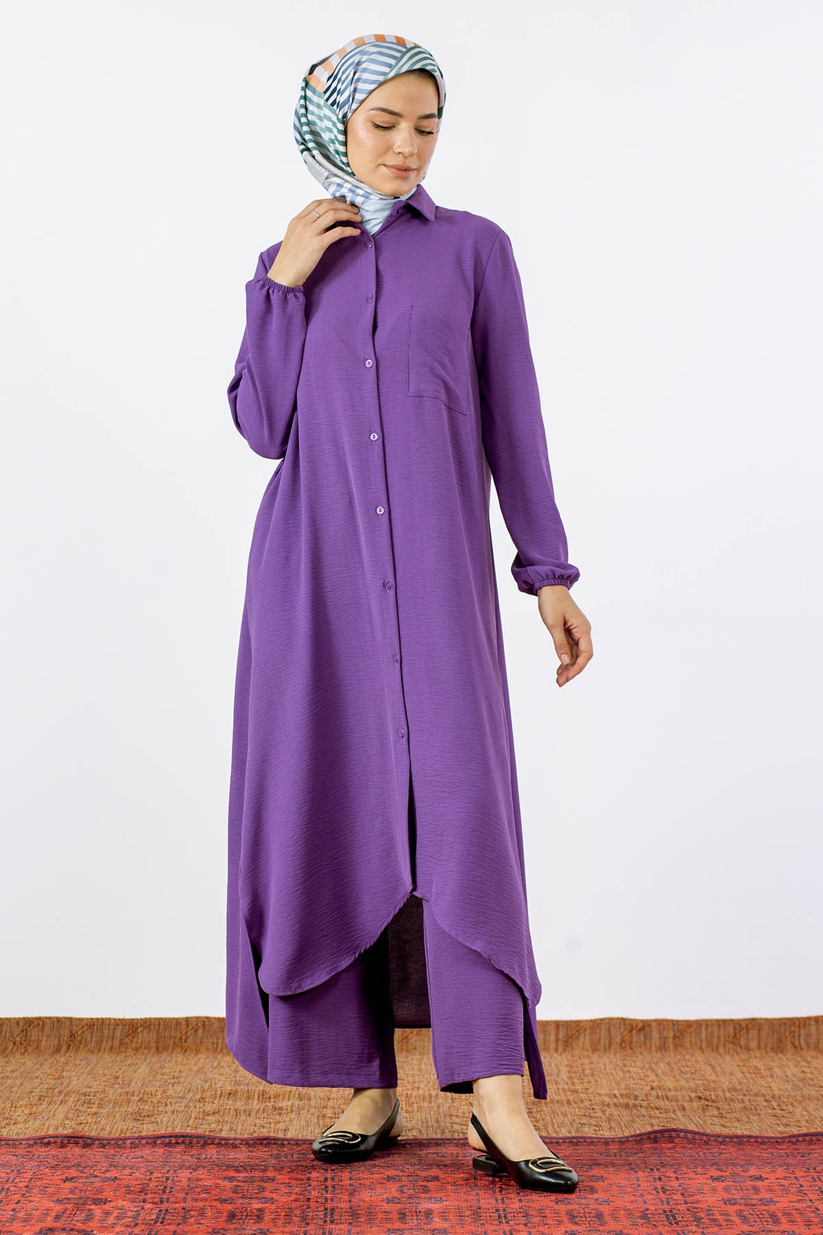 3024 Takim 38-48 - Mor - 3