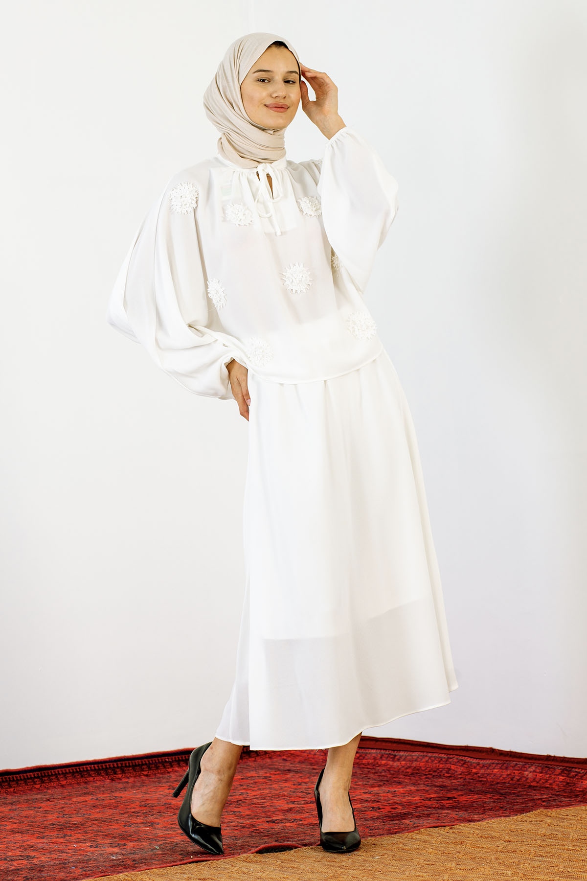 30338 Takim S-m-l ççk - Ekru - 1