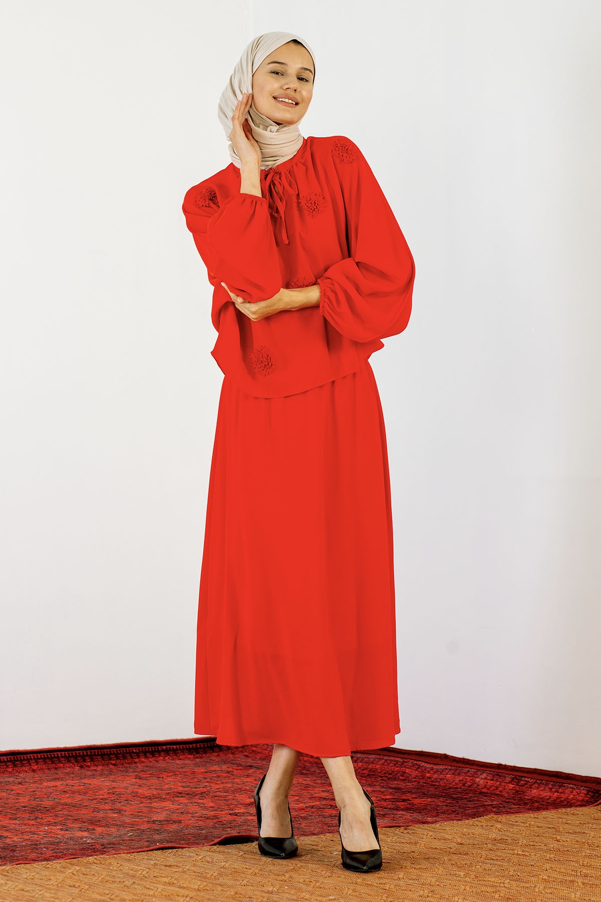 30338 Takim S-m-l ççk - Kirmizi - 2