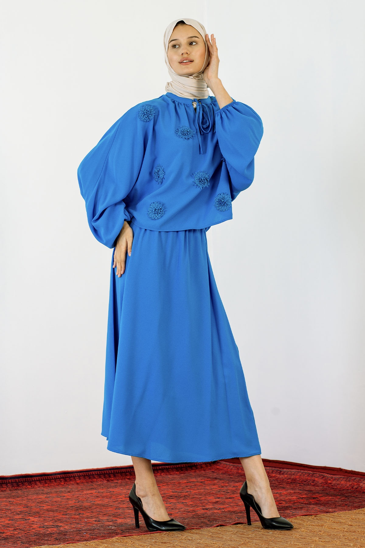 30338 Takim S-m-l ççk - Mavi - 3