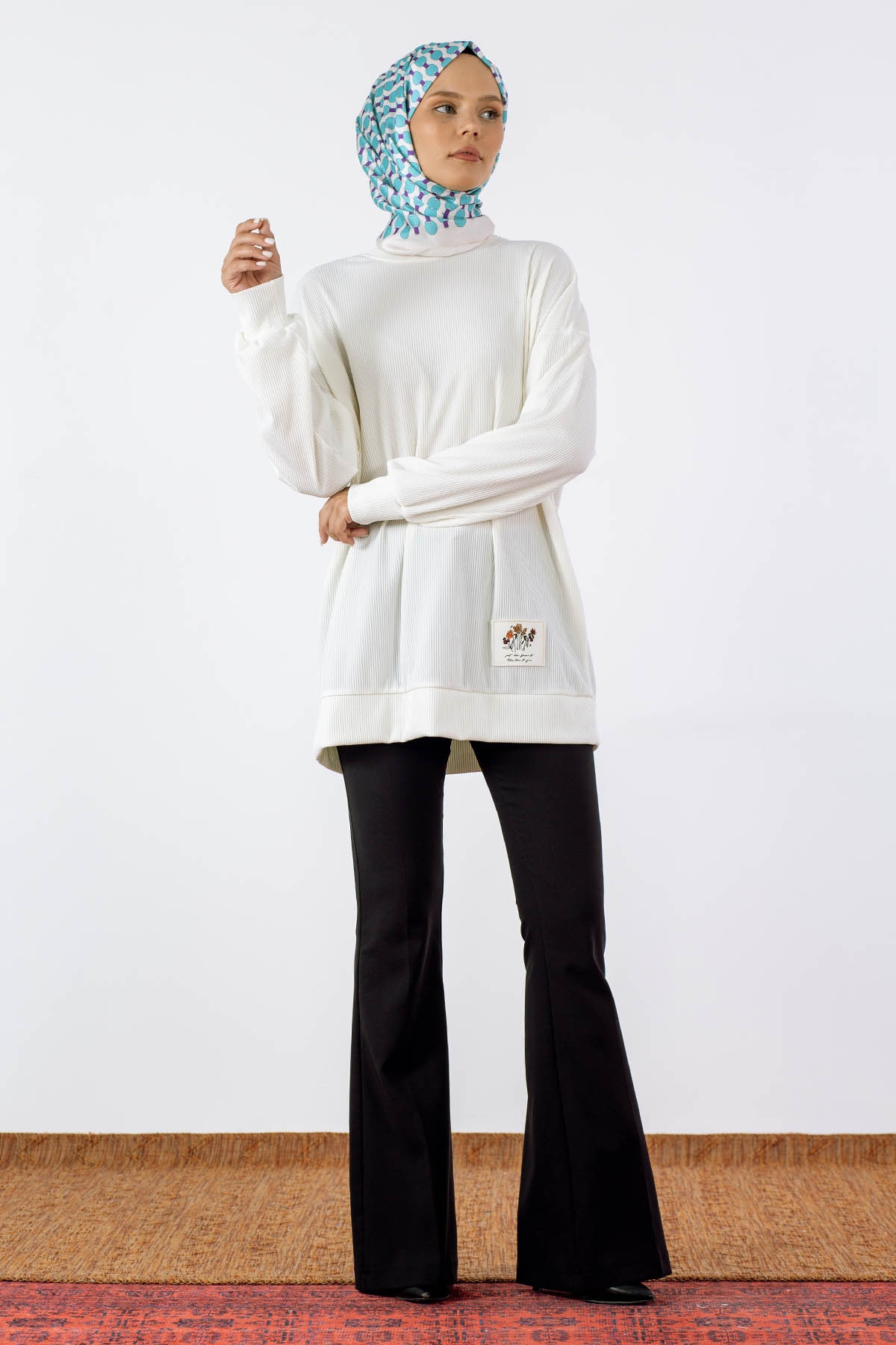 30427 Tunik Tek - Ekru - 1