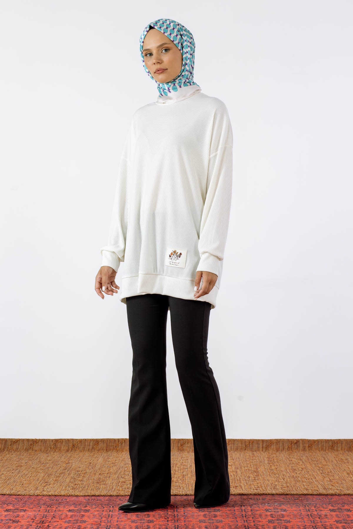 30427 Tunik Tek - Ekru - 2