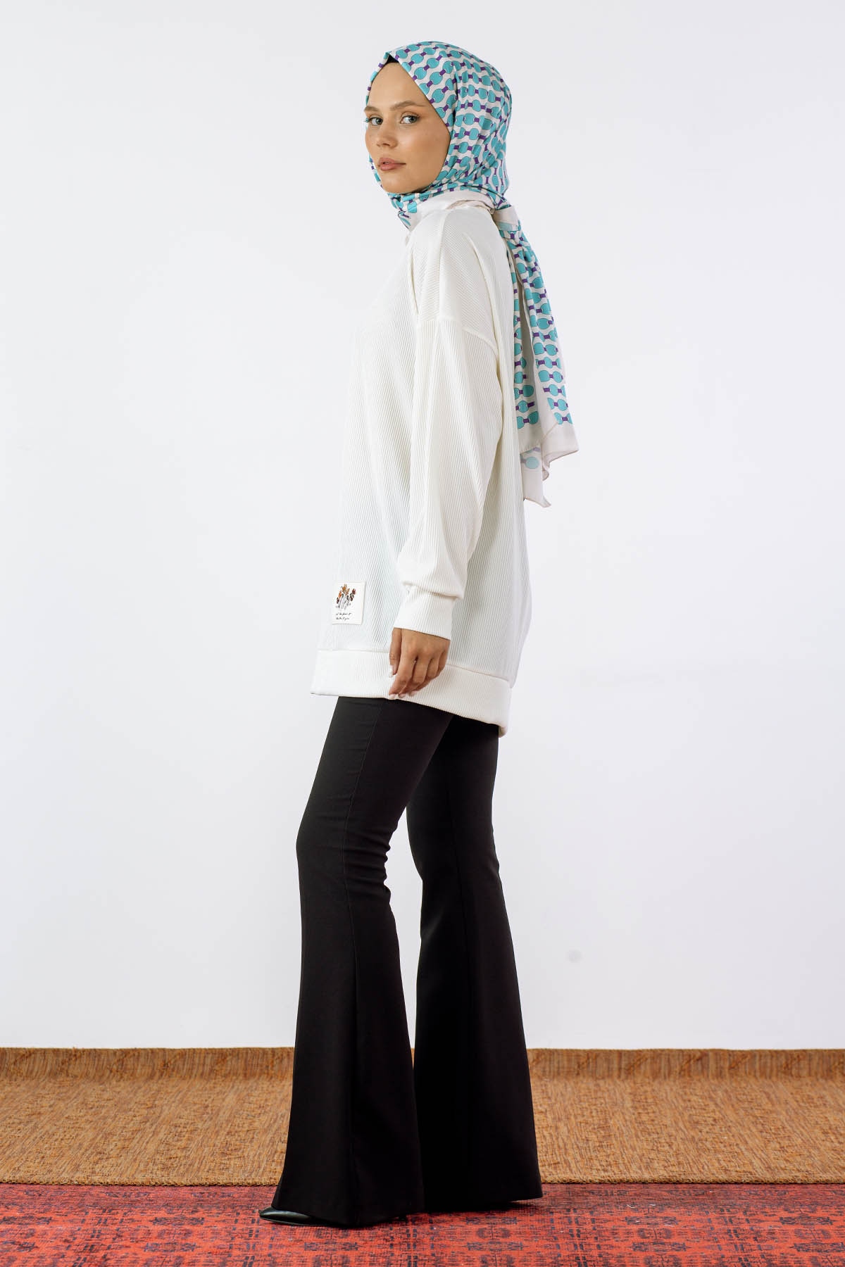 30427 Tunik Tek - Ekru - 3