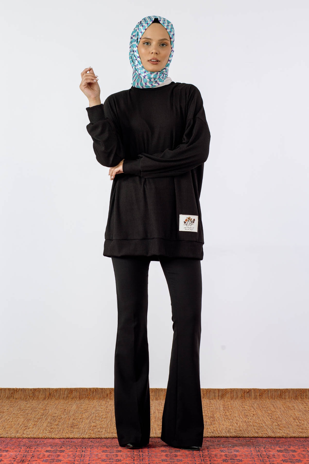 30427 Tunik Tek - Siyah - 1