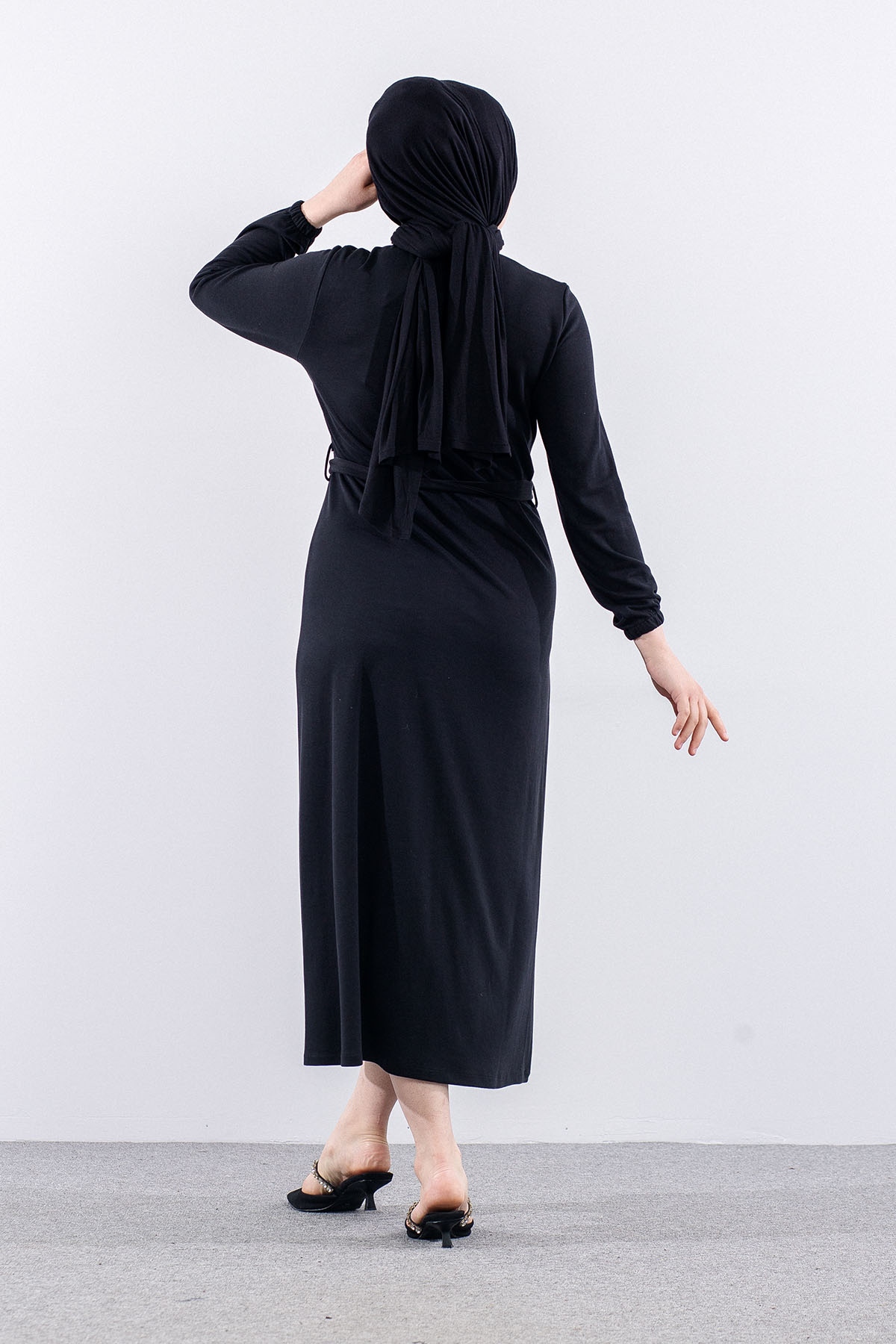 3045 Elbi̇se M-l-xl-2xl - Siyah - 4