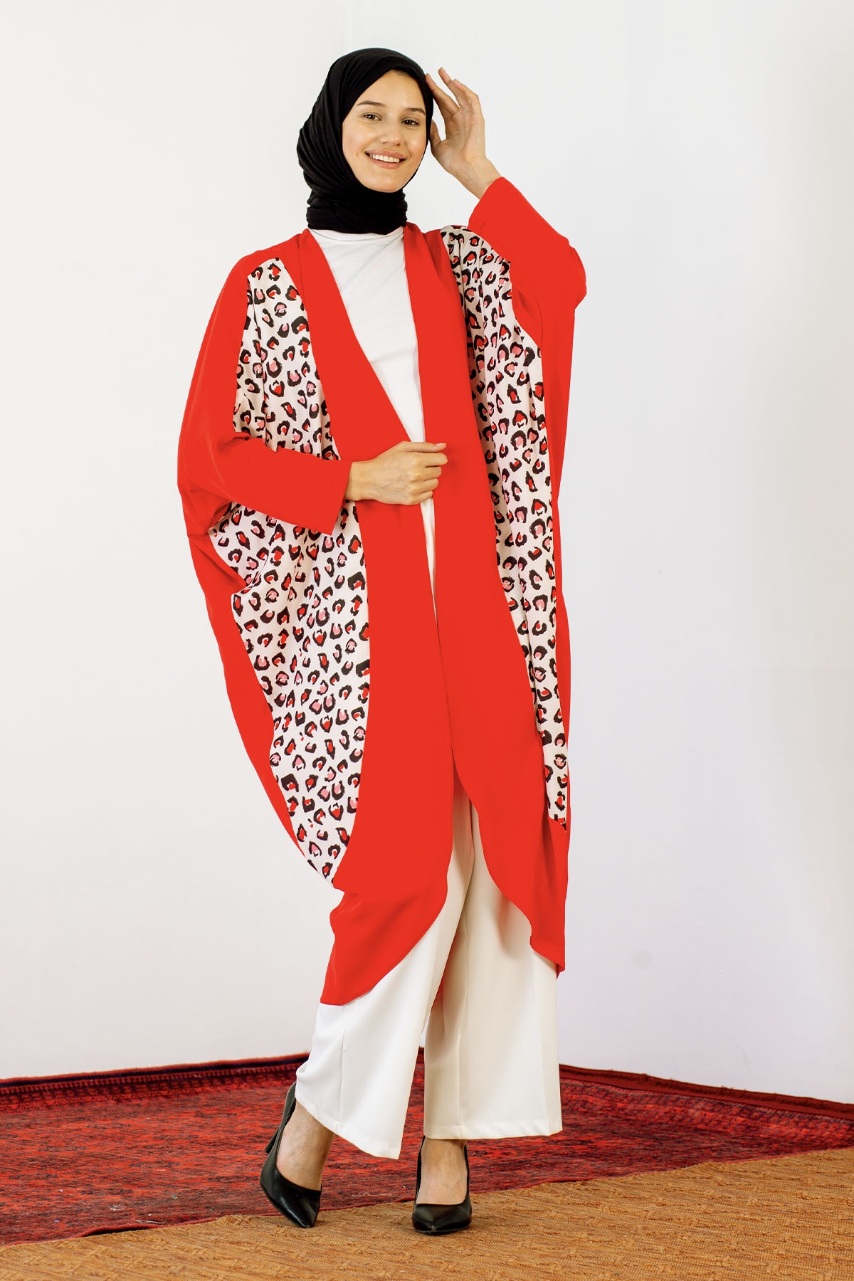 30491 Hirka Tek Leopar - Kirmizi - 1