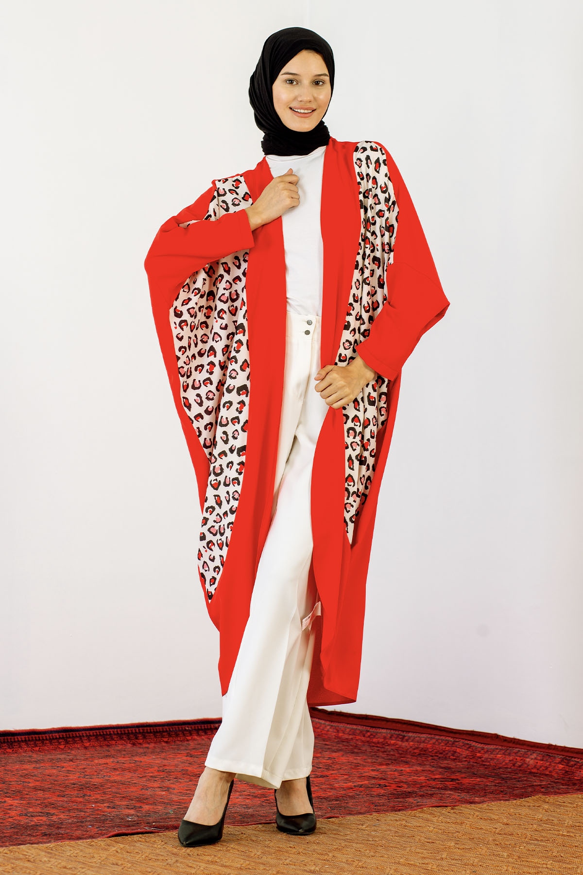 30491 Hirka Tek Leopar - Kirmizi - 2