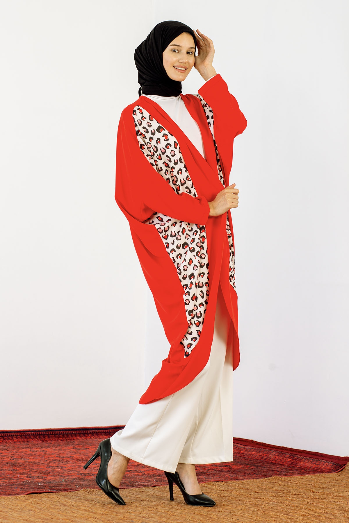 30491 Hirka Tek Leopar - Kirmizi - 4