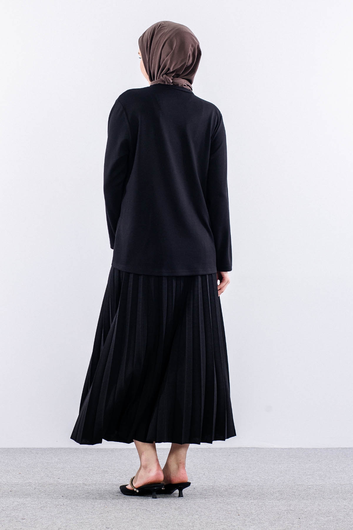 305 E.takim 40-46 Gul Islemeli - Siyah - 4