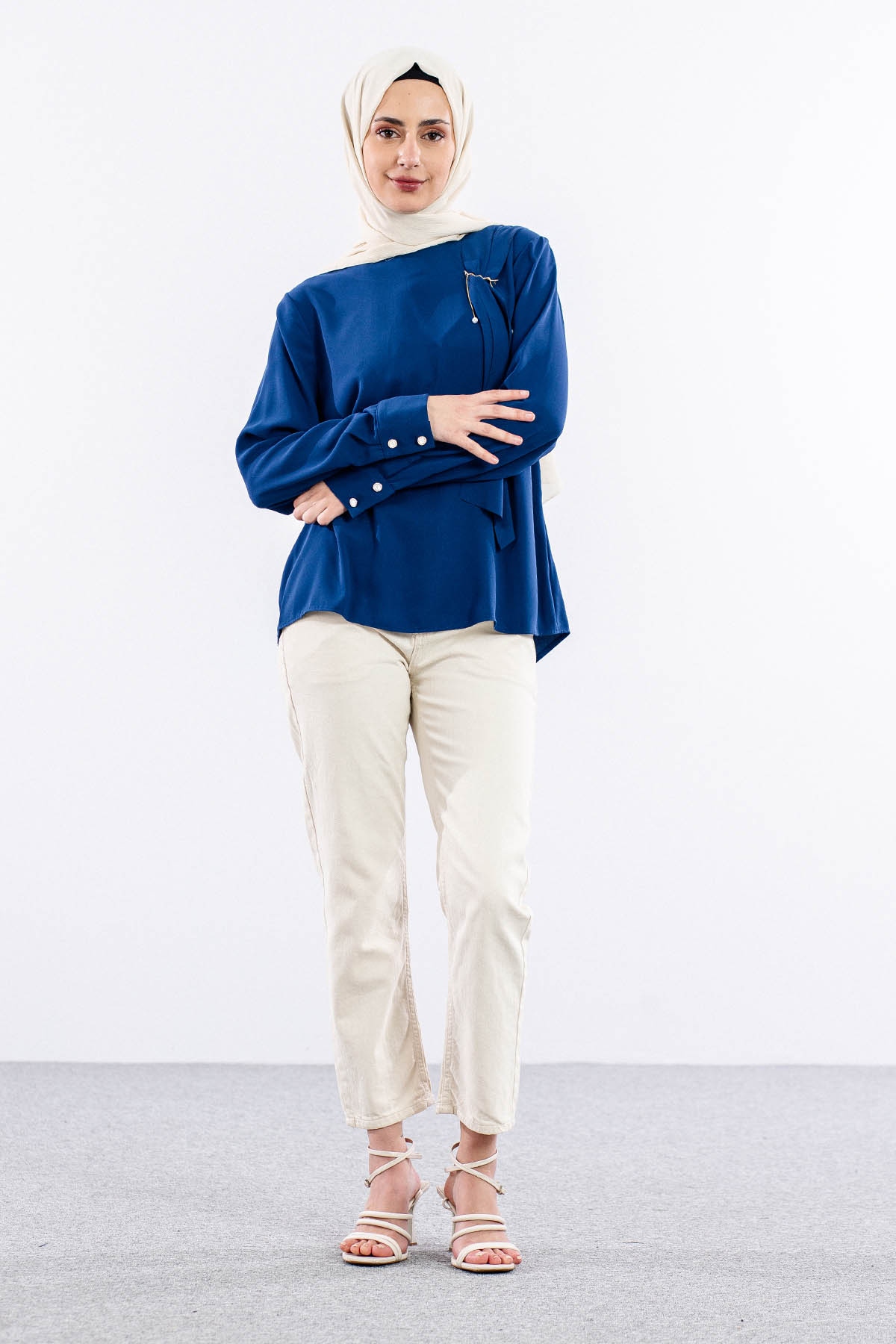 3063 Bluz 42-50 - Indigo - 2