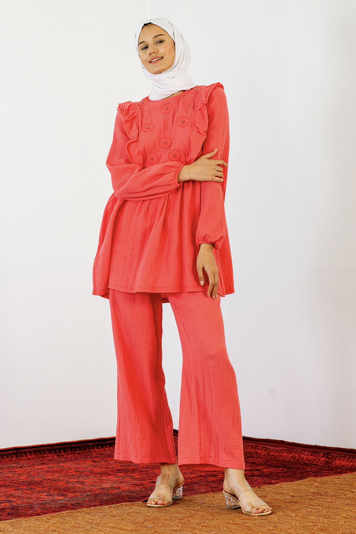 30687 Takim S-m-l Nkş - Nar Cicegi - 1