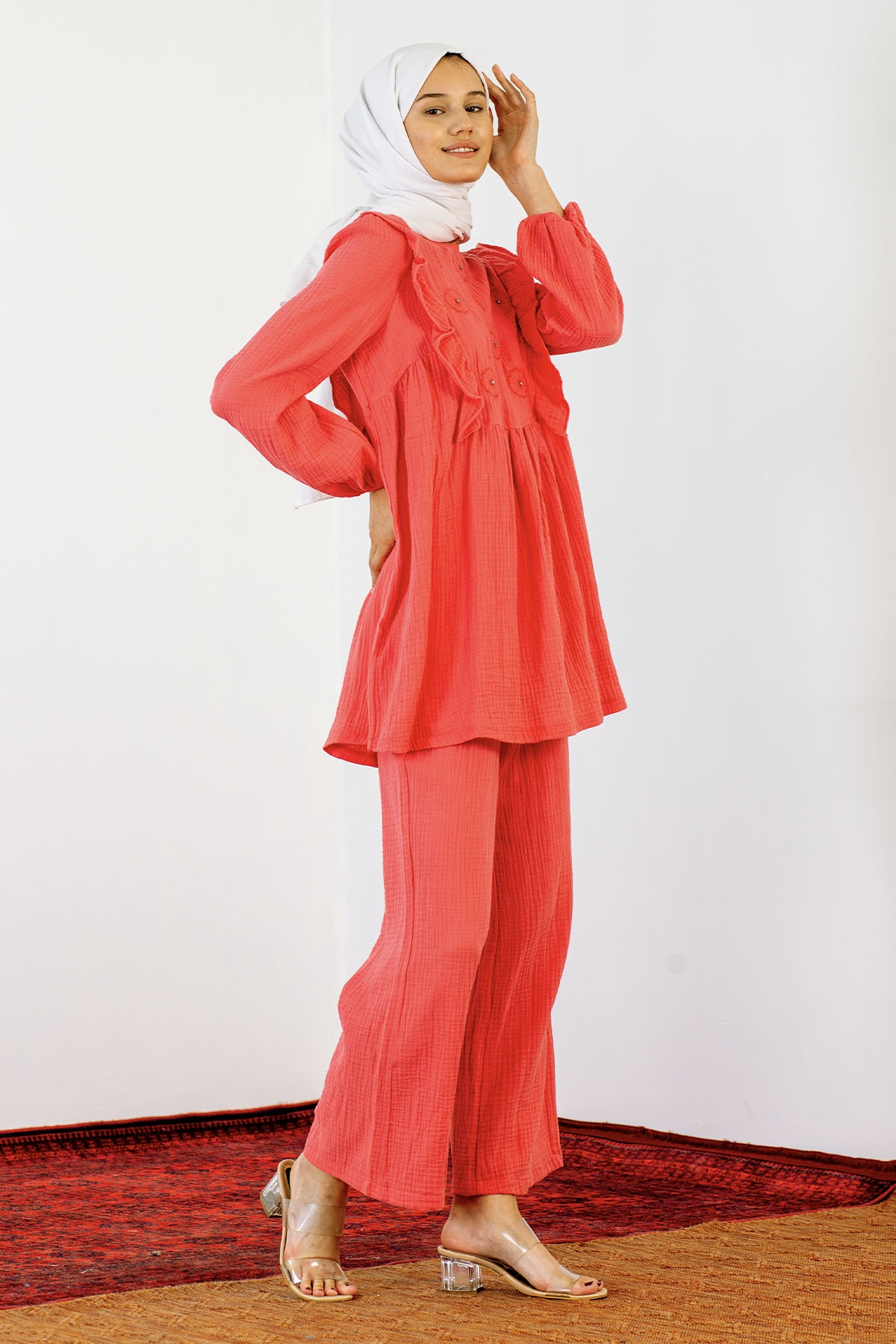 30687 Takim S-m-l Nkş - Nar Cicegi - 2